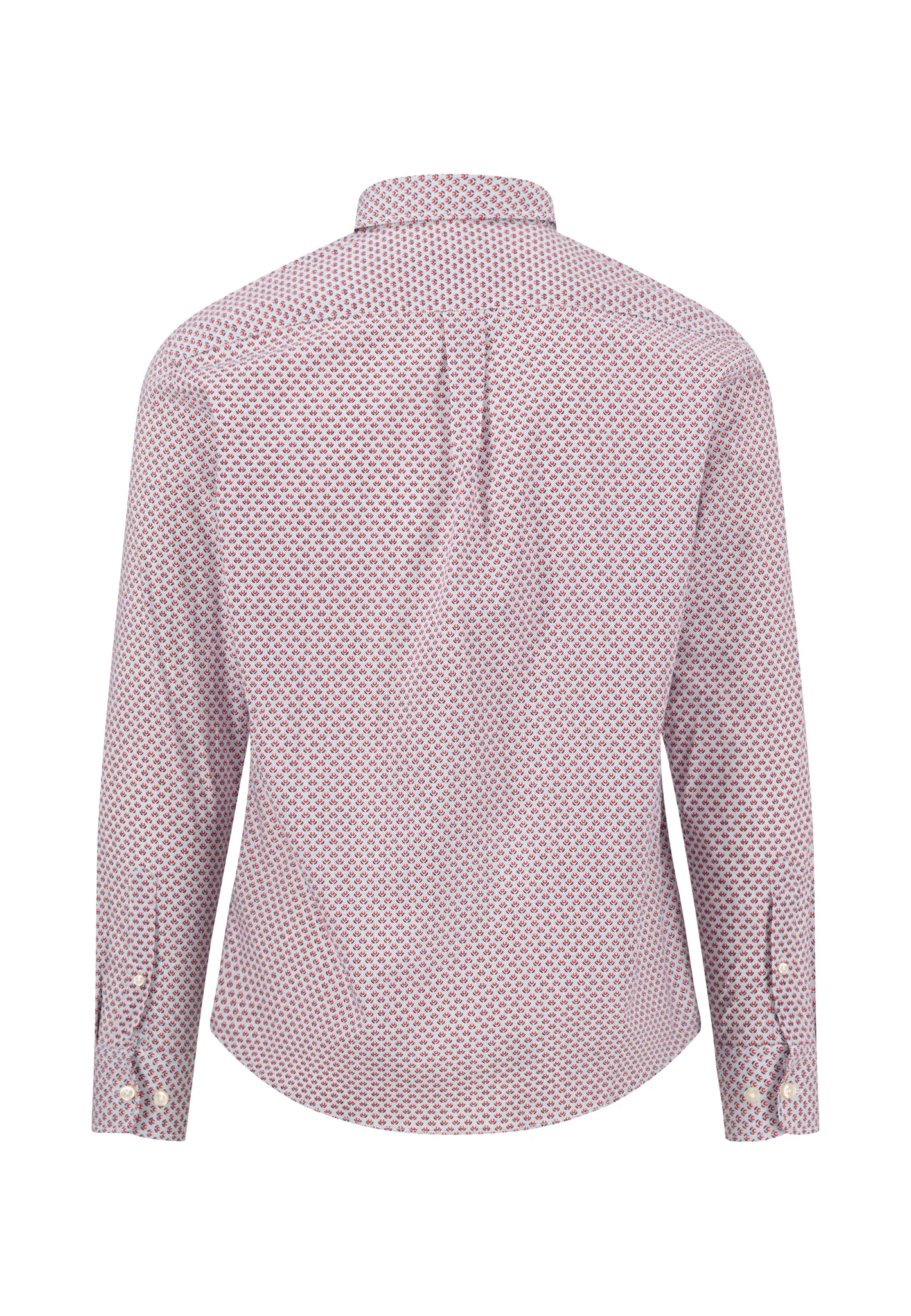 Hemd aus Baumwolle mit Musterung und Button-Down-Kragen - Image 6