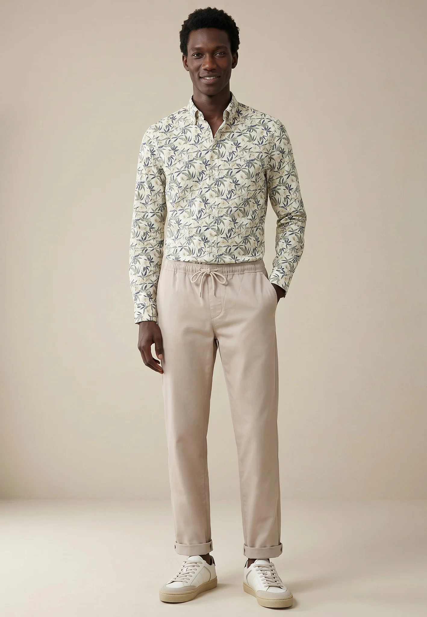 Hemd aus Baumwolle mit Slub-Webart und Button-Down-Kragen - Image 2