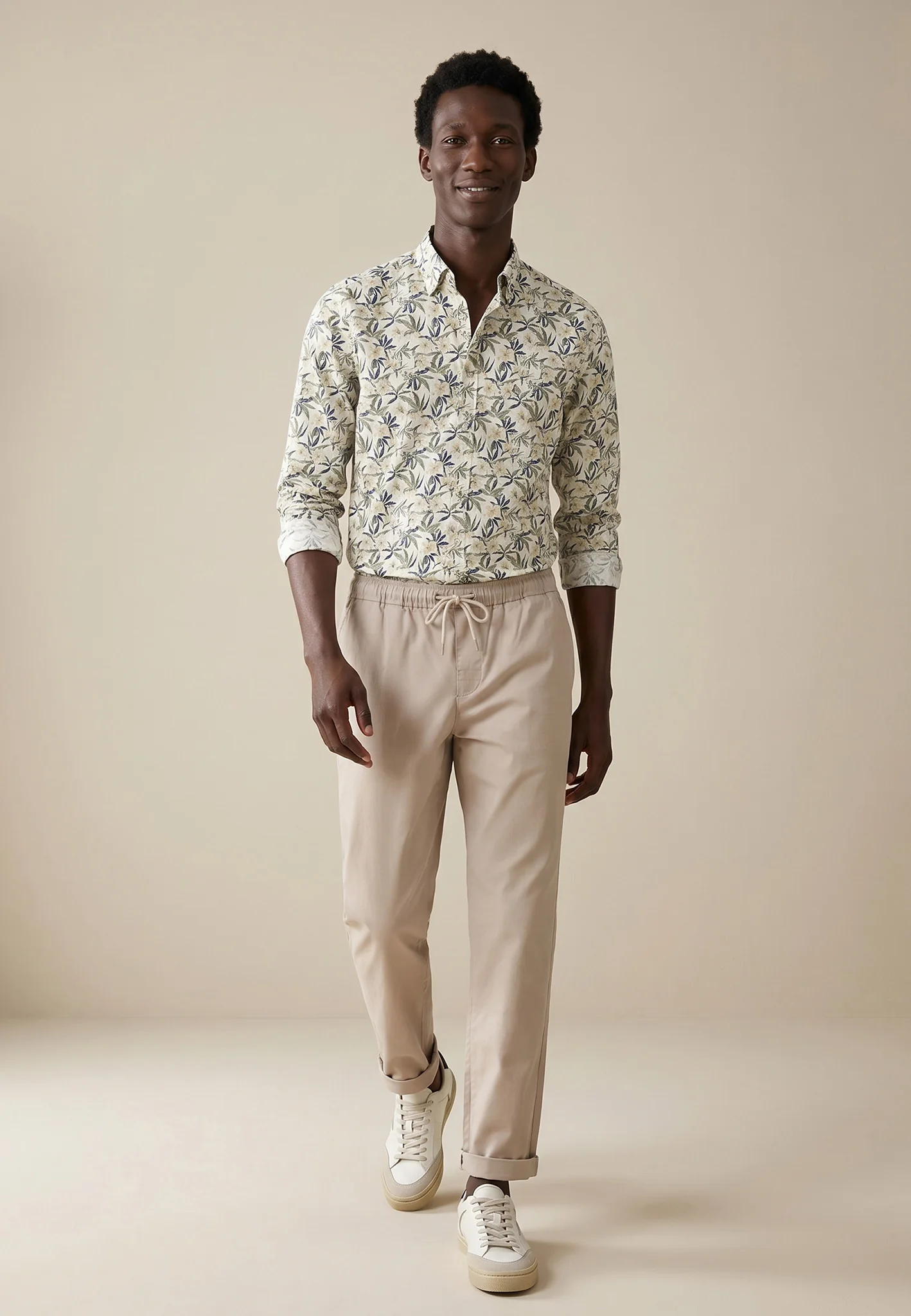 Hemd aus Baumwolle mit Slub-Webart und Button-Down-Kragen - Image 3