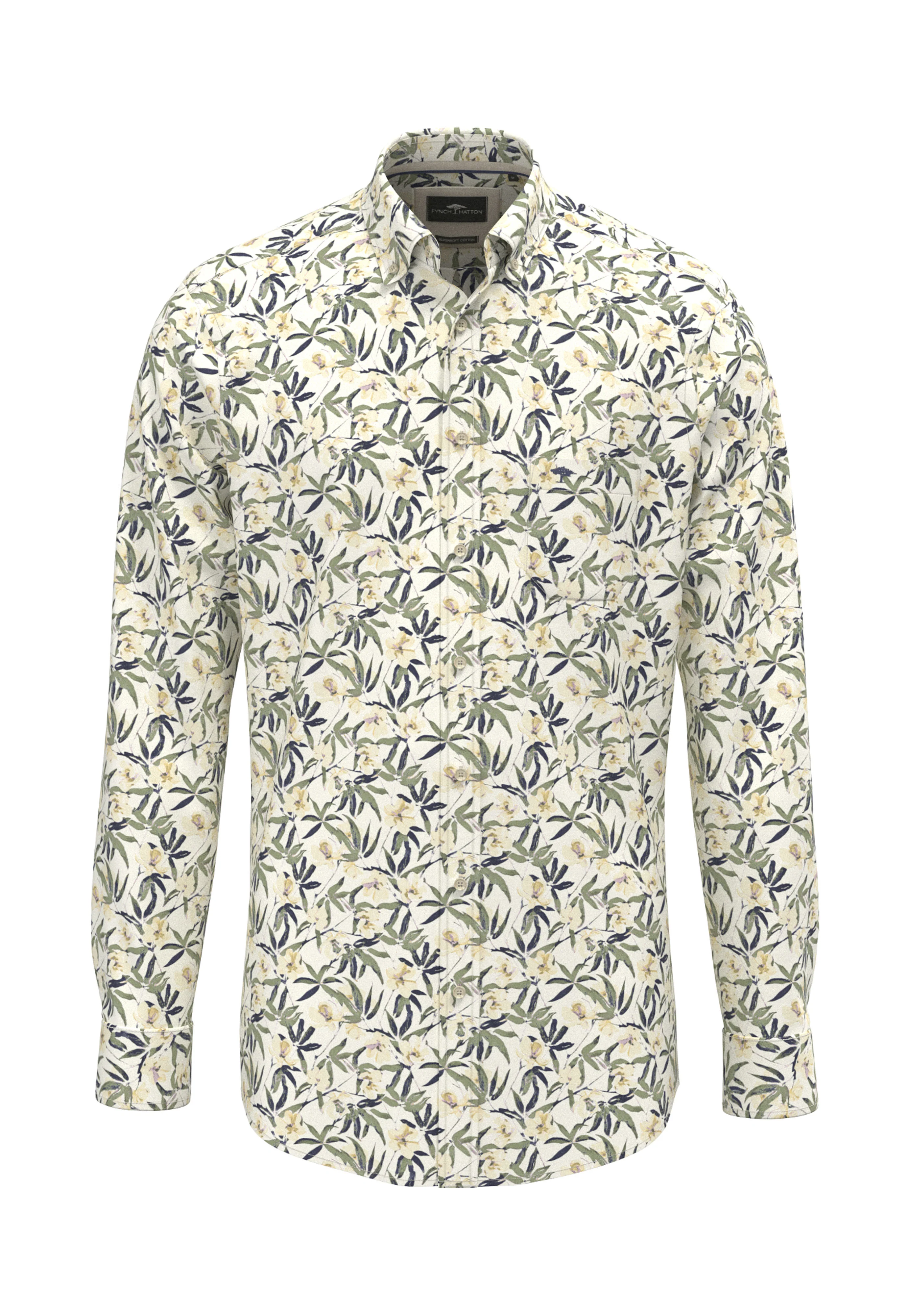 Hemd aus Baumwolle mit Slub-Webart und Button-Down-Kragen - Image 4