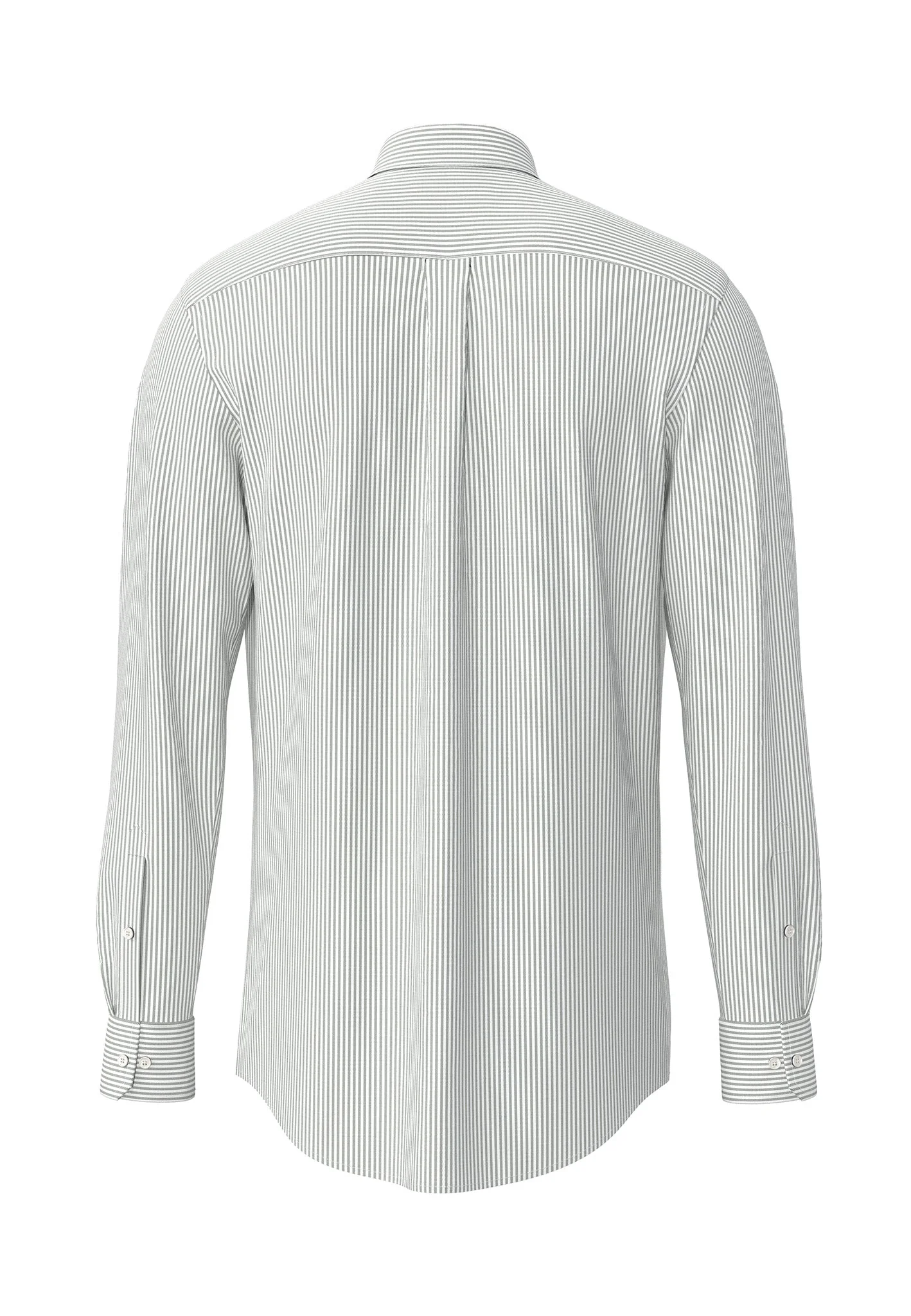 Oxfordhemd aus Baumwolle mit Streifenmuster und Button-Down-Kragen - Image 12