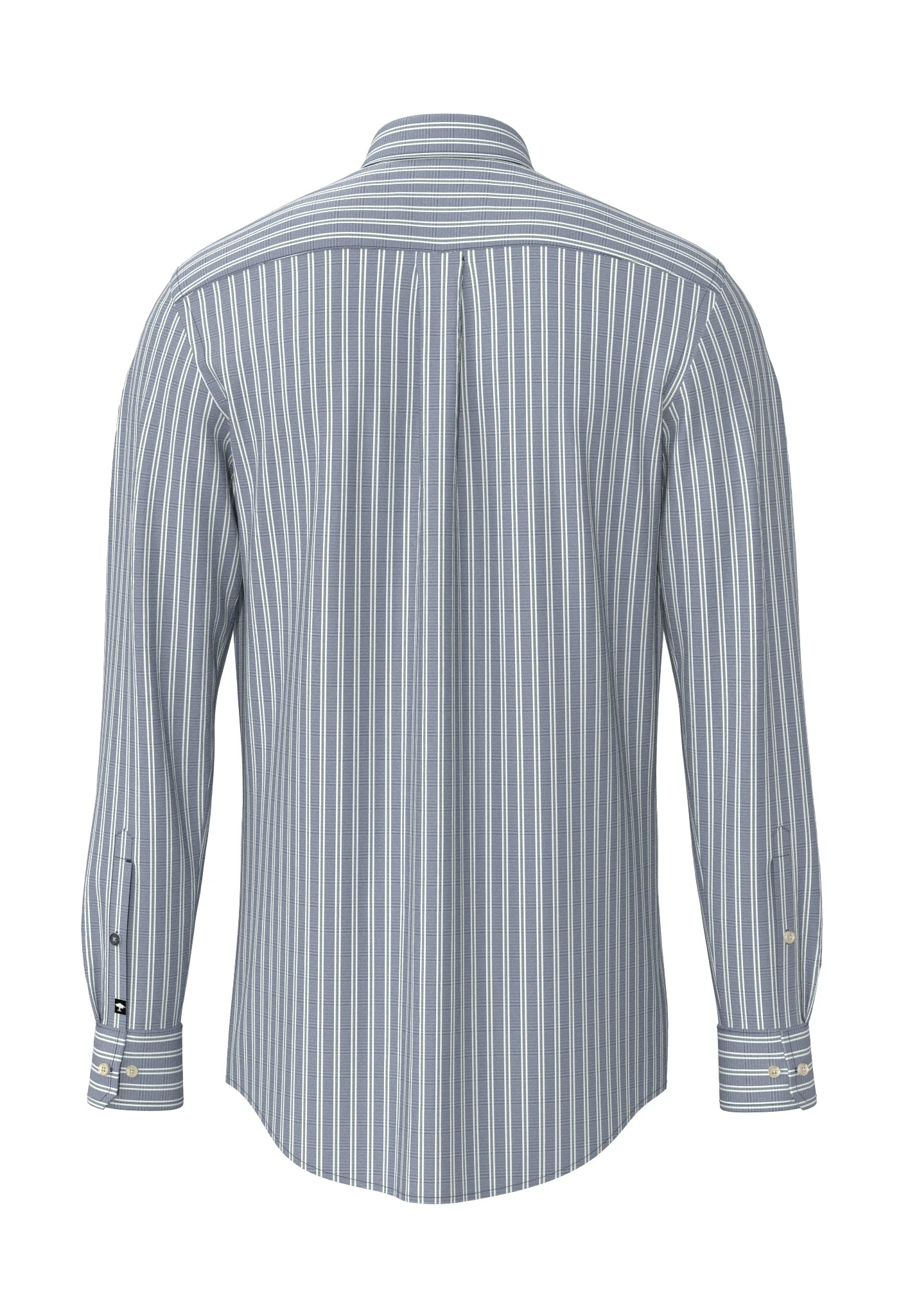 Hemd aus Baumwolle mit Streifenmuster und Button-Down-Kragen - Image 4