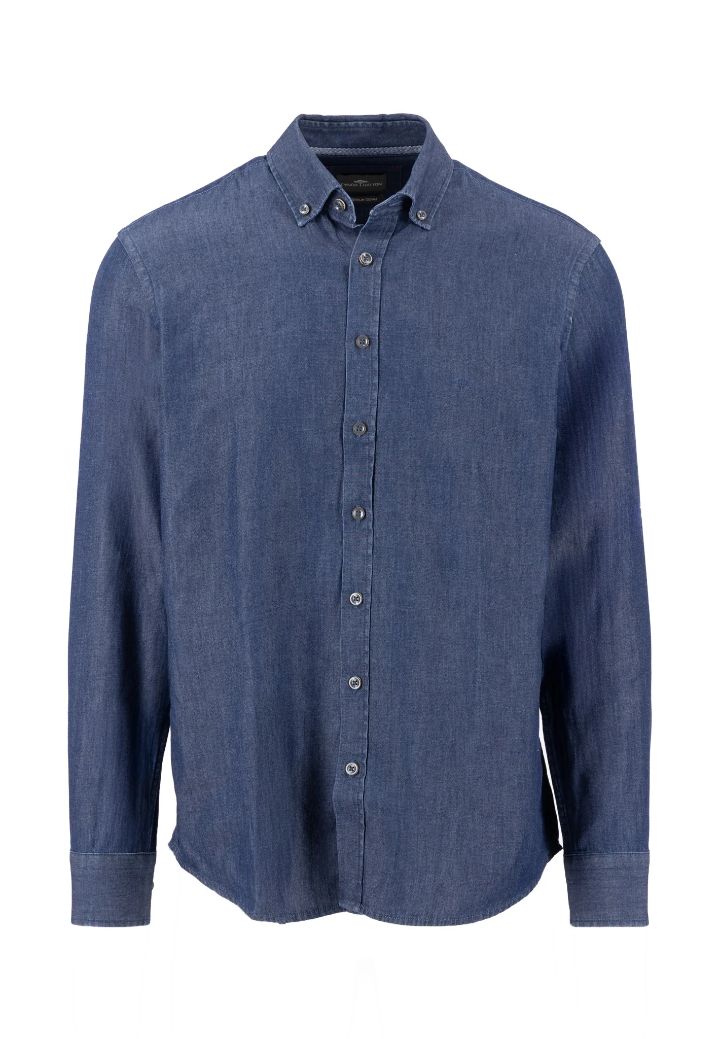 Hemd aus Baumwolle mit strukturierter Optik und Button-Down-Kragen - Image 7