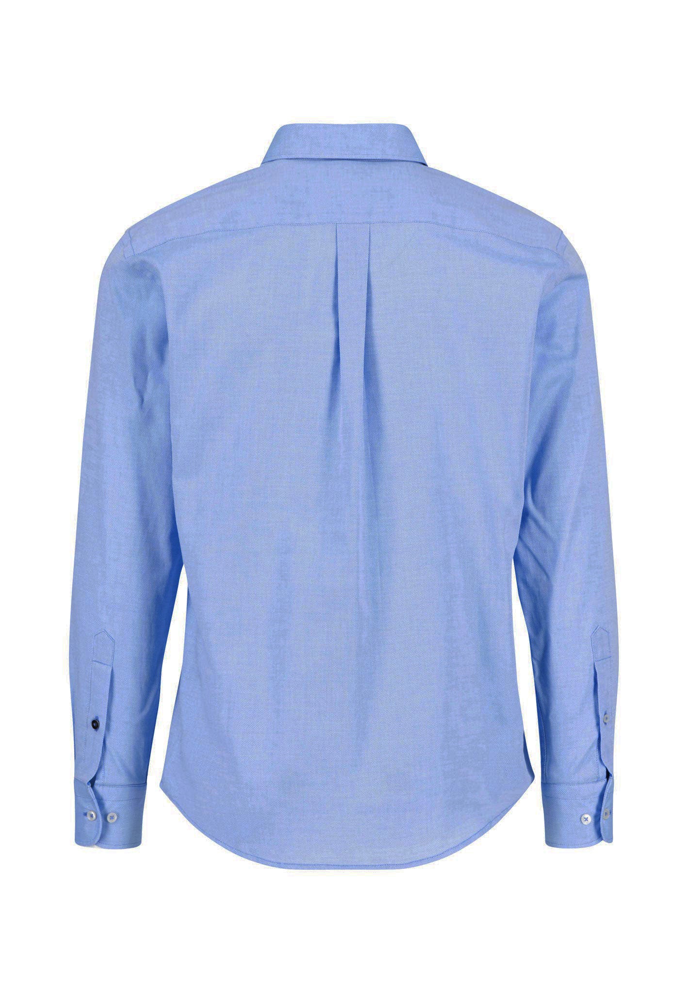 Hemd aus Baumwolle mit Strukturmuster und Button-Down-Kragen - Image 8