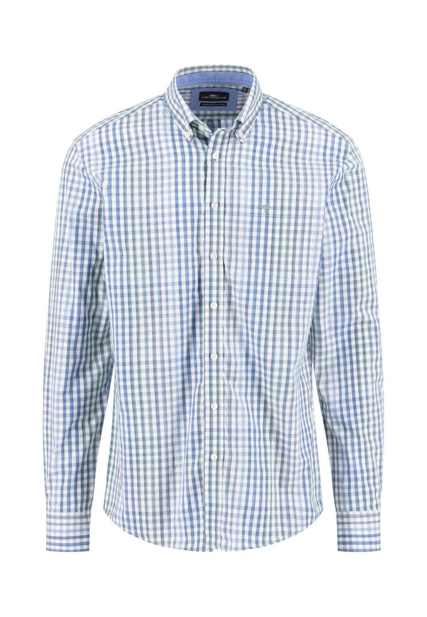 Hemd aus Baumwolle mit Vichy-Karo und Button-Down-Kragen - Image 3