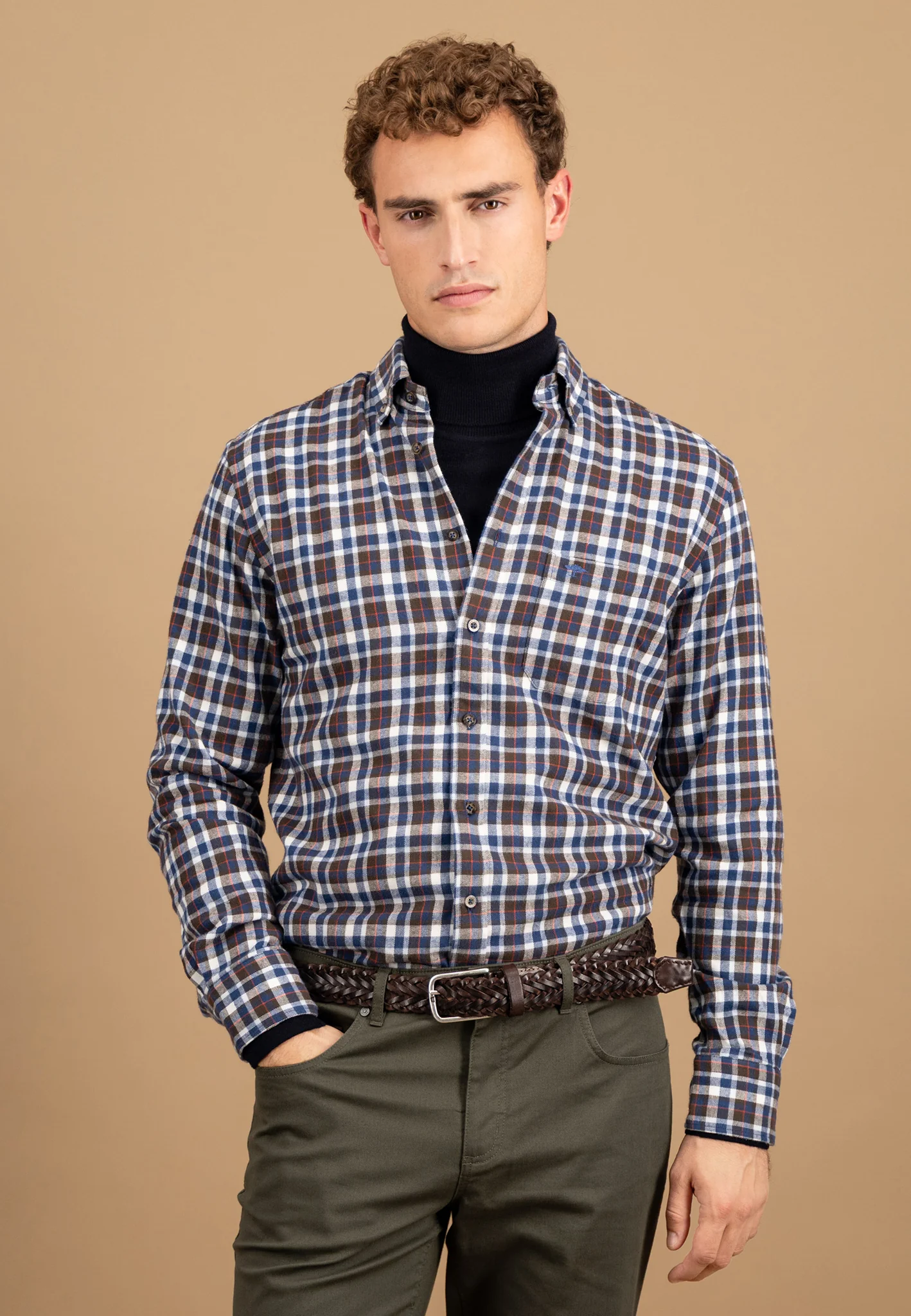 Hemd aus Baumwolle mit Vichy-Karo und Button-Down-Kragen - Image 13