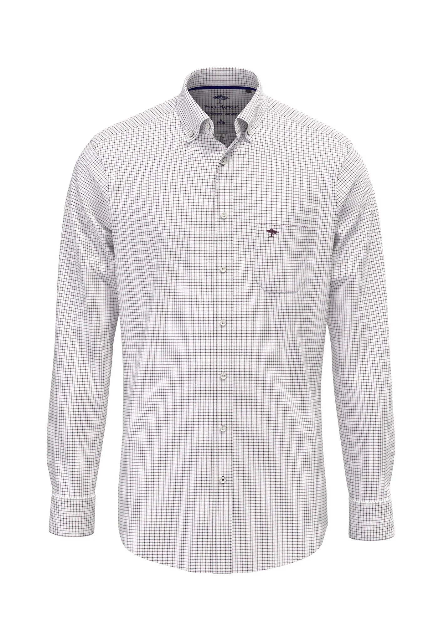 Oxfordhemd aus Baumwolle mit Vichy-Karo und Button-Down-Kragen