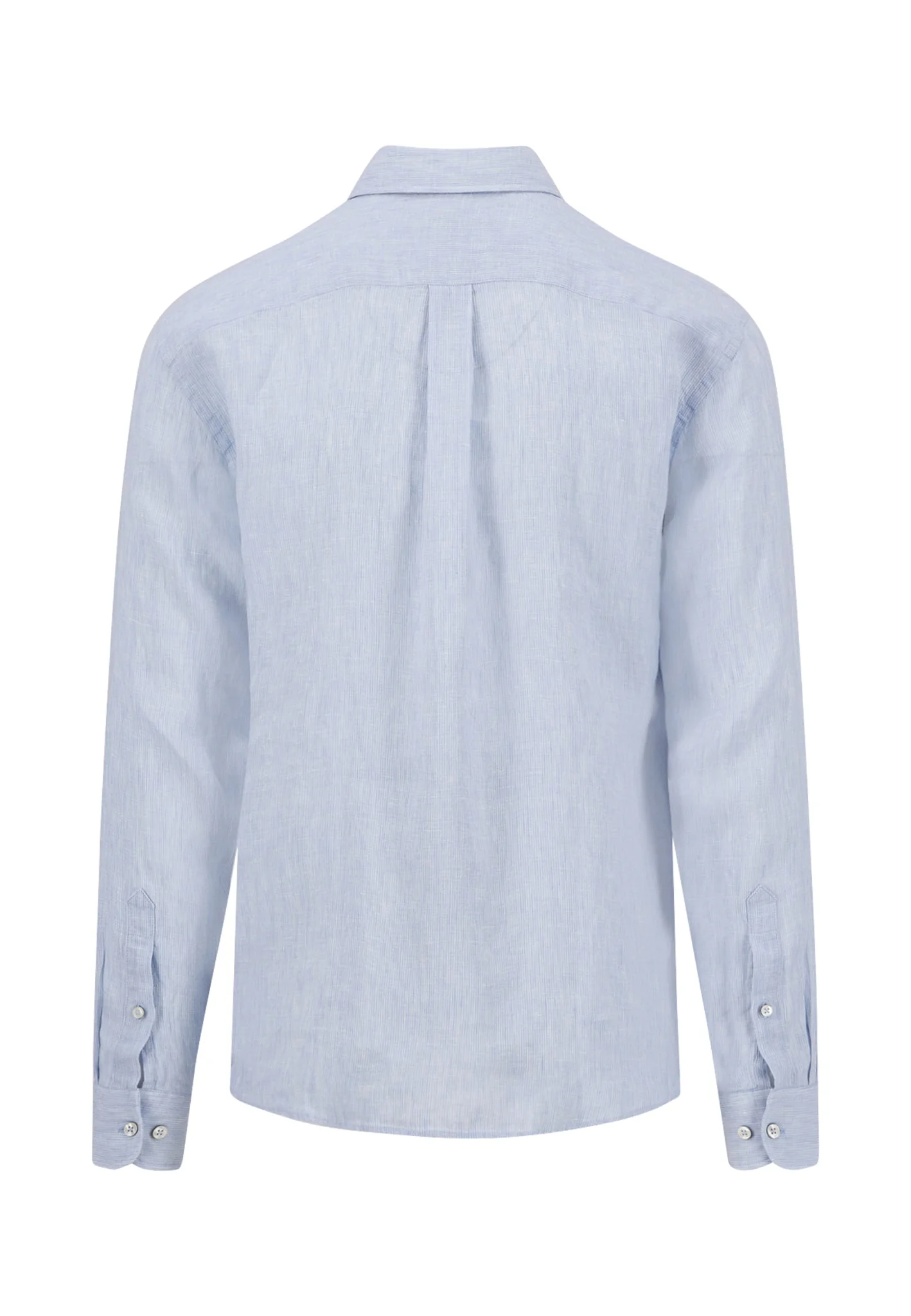 Hemd aus Leinen mit Brusttasche und Button-Down-Kragen - Image 10