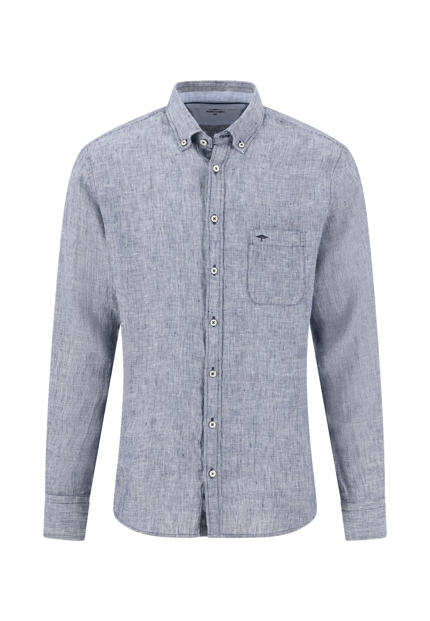 Hemd aus Leinen mit Brusttasche und Button-Down-Kragen - Image 19