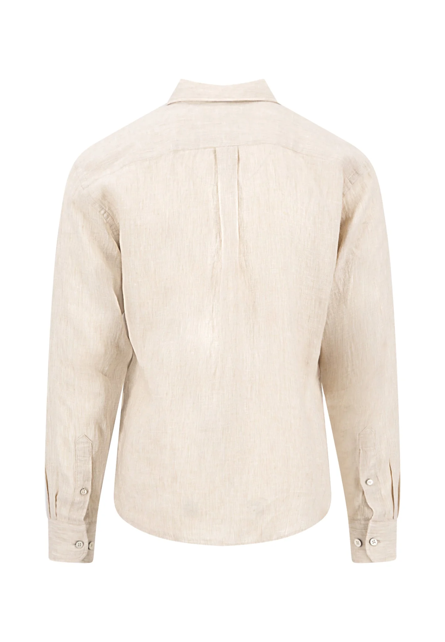 Hemd aus Leinen mit Brusttasche und Button-Down-Kragen - Image 5