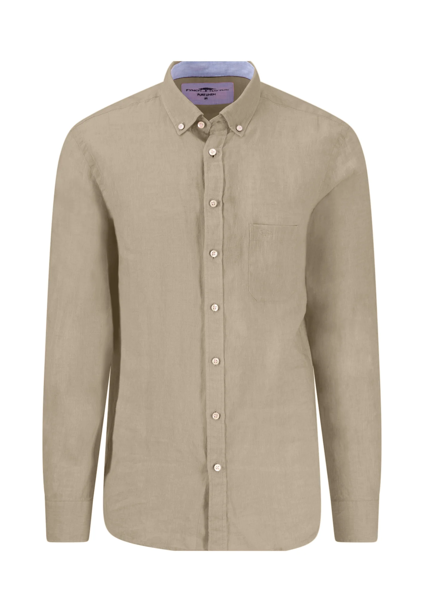 Hemd aus Leinen mit Button-Down-Kragen - Image 5