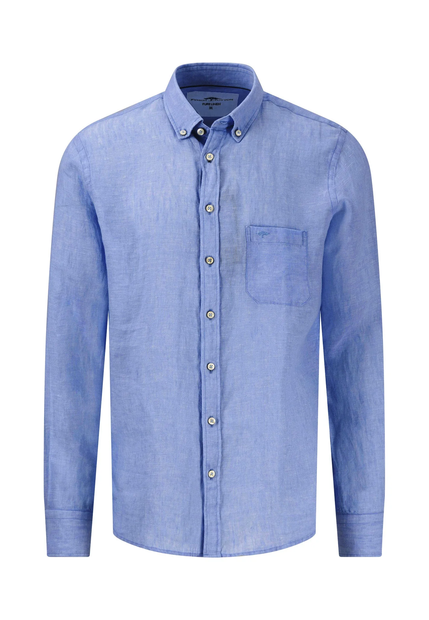 Hemd aus Leinen mit Button-Down-Kragen und Brusttasche - Image 21