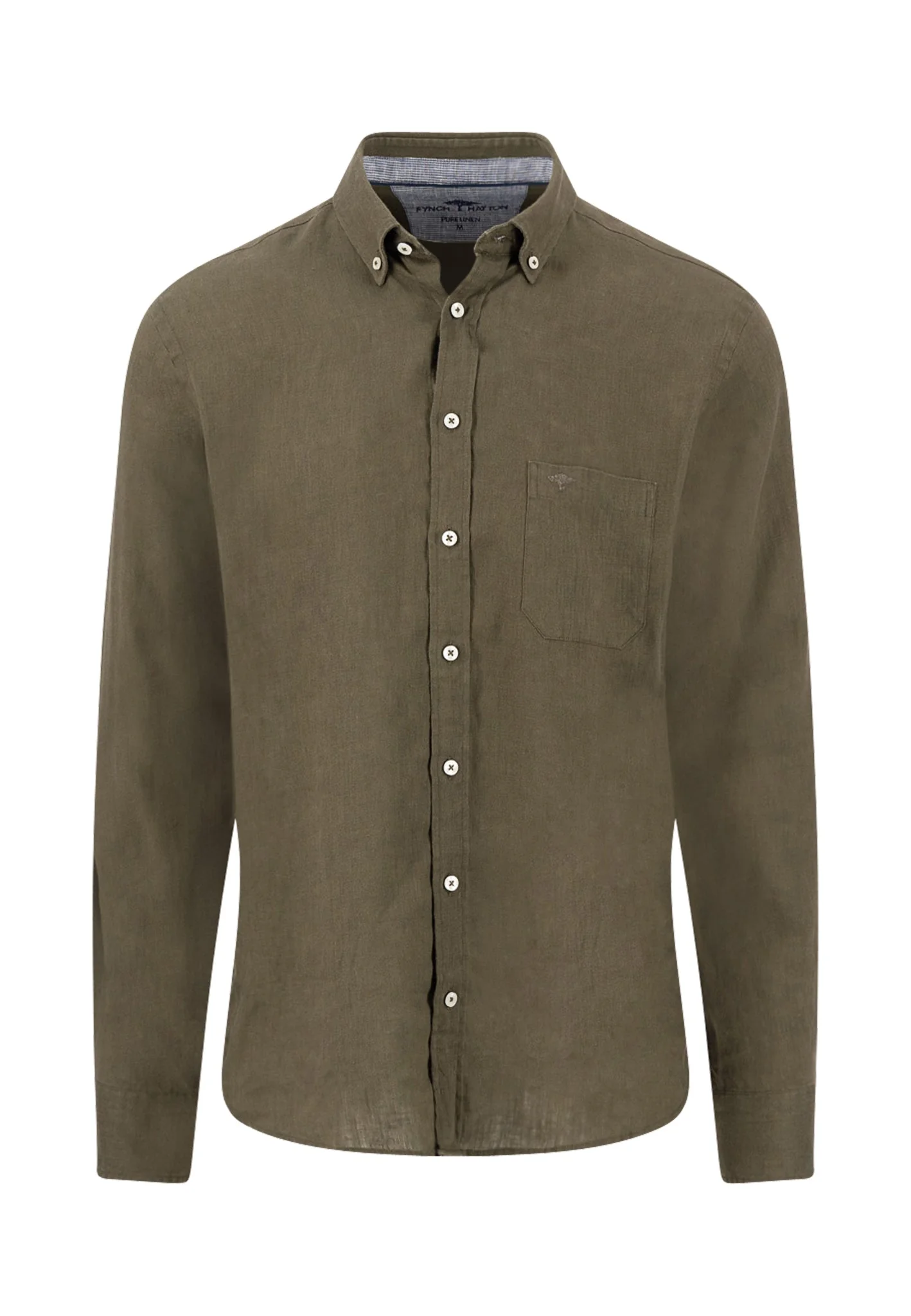 Hemd aus Leinen mit Button-Down-Kragen und Brusttasche - Image 27