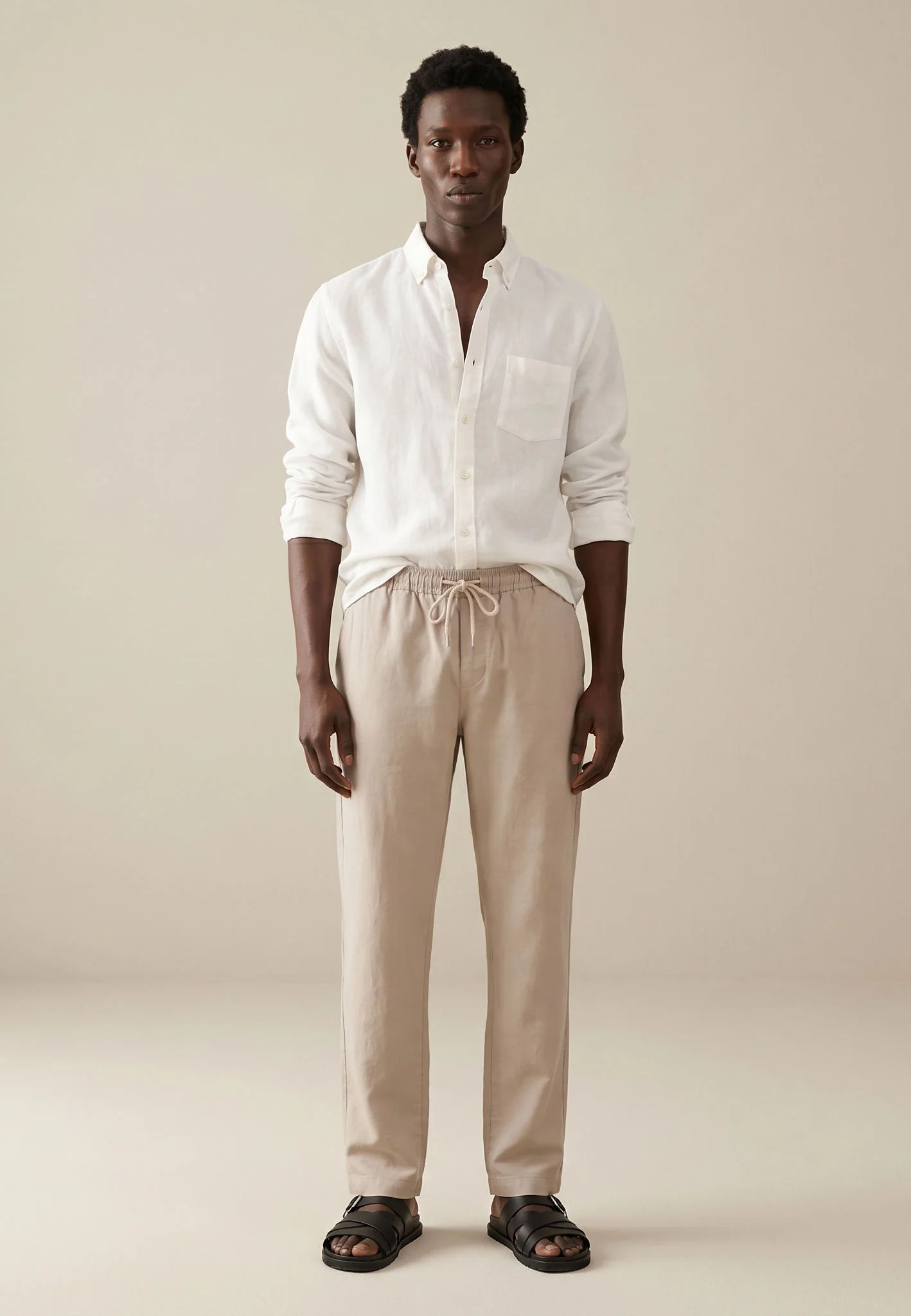 Hemd aus Leinen mit Button-Down-Kragen und Brusttasche - Image 34