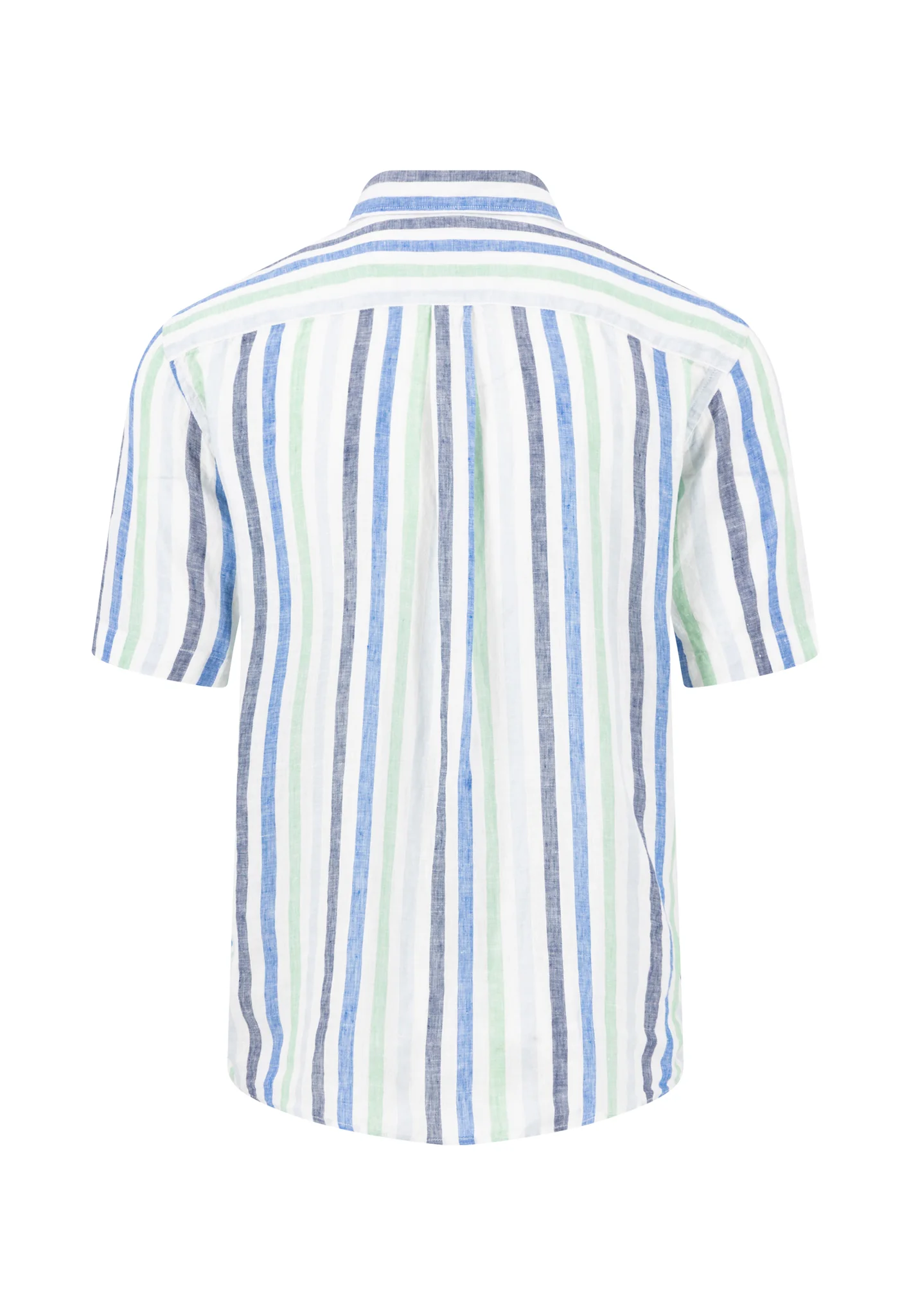 Hemd aus Leinen mit Button-Down-Kragen und Streifenmuster - Image 3