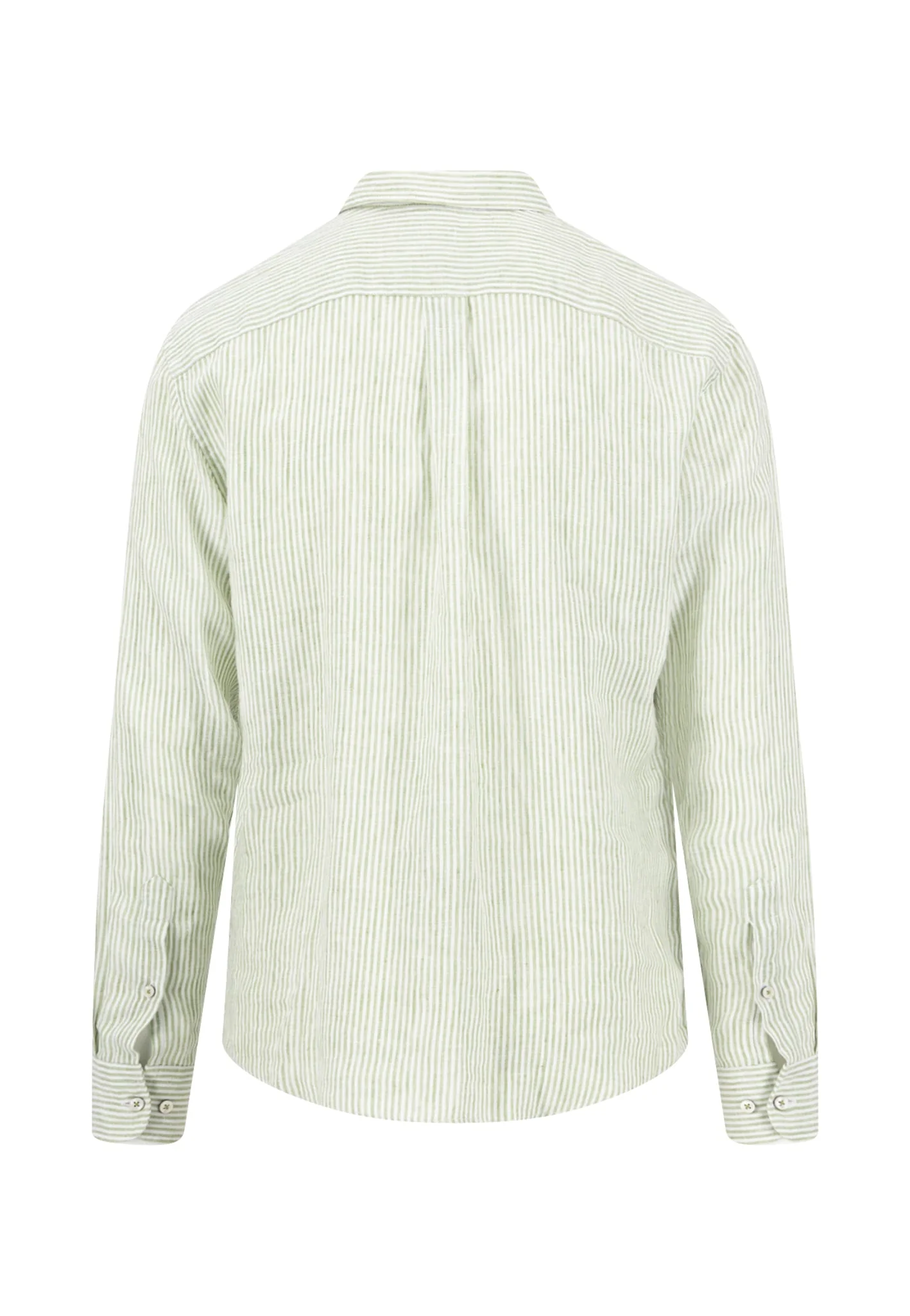 Hemd aus Leinen mit Streifenmuster und Button-Down-Kragen - Image 11