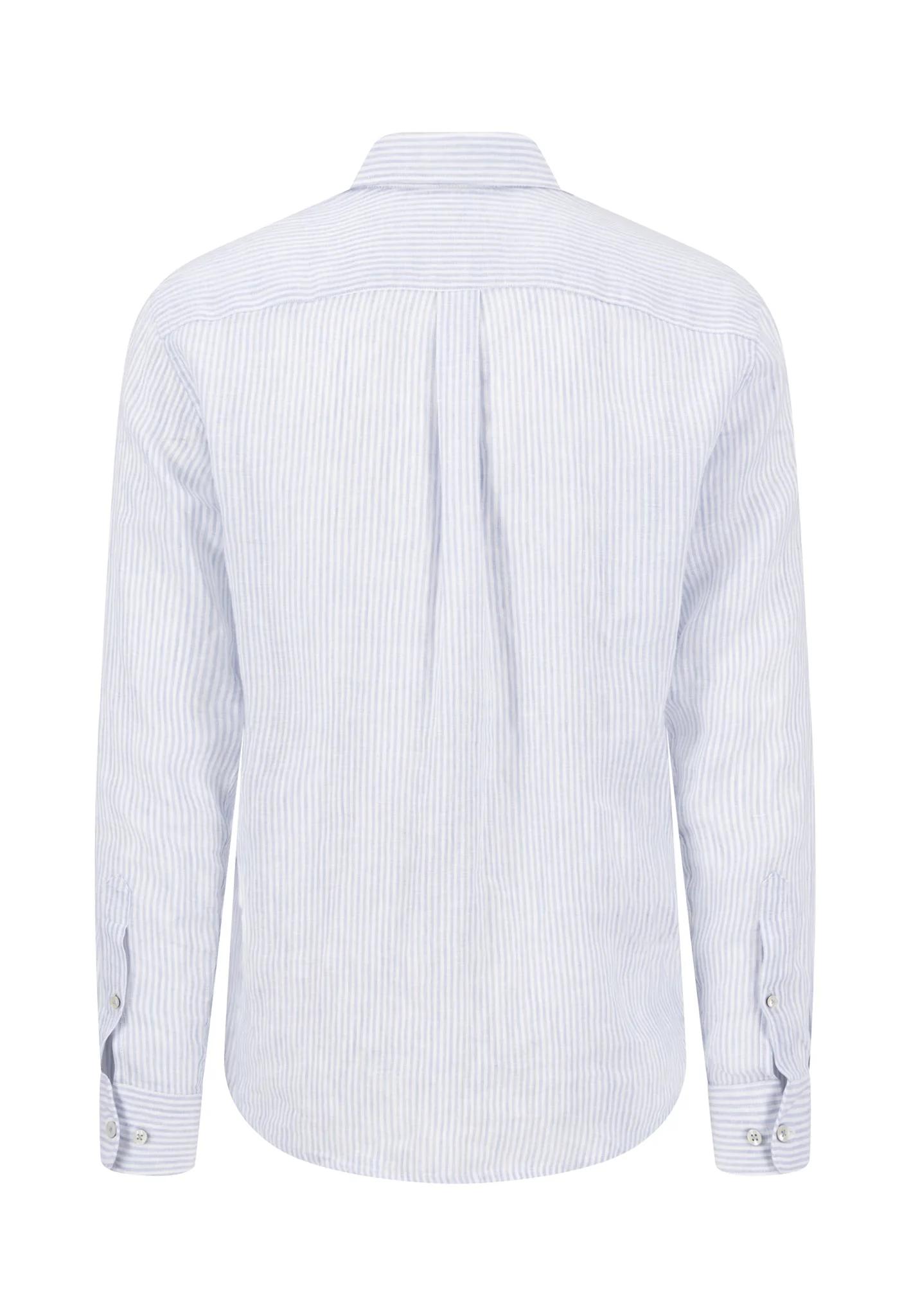 Hemd aus Leinen mit Streifenmuster und Button-Down-Kragen - Image 7