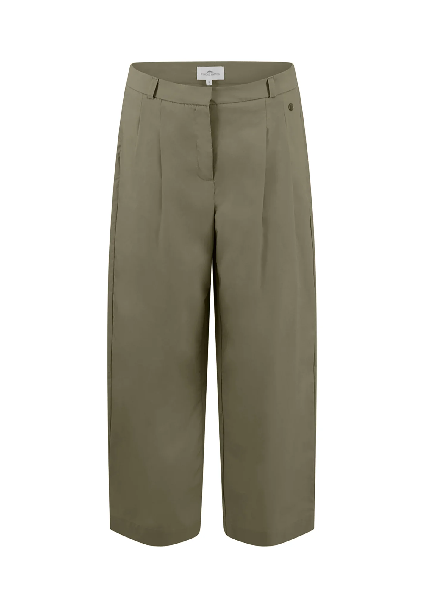 Hose aus Baumwolle mit Bundfalten – Wide Leg
