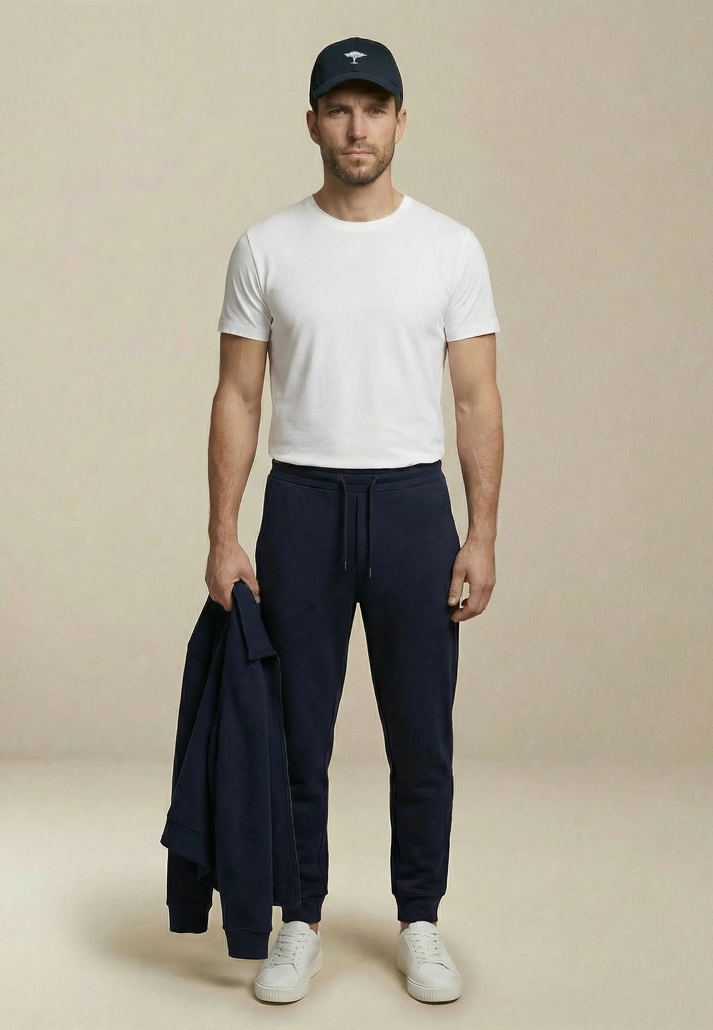 Hose aus Baumwollmix mit Kordelzug – Straight Leg - Image 2