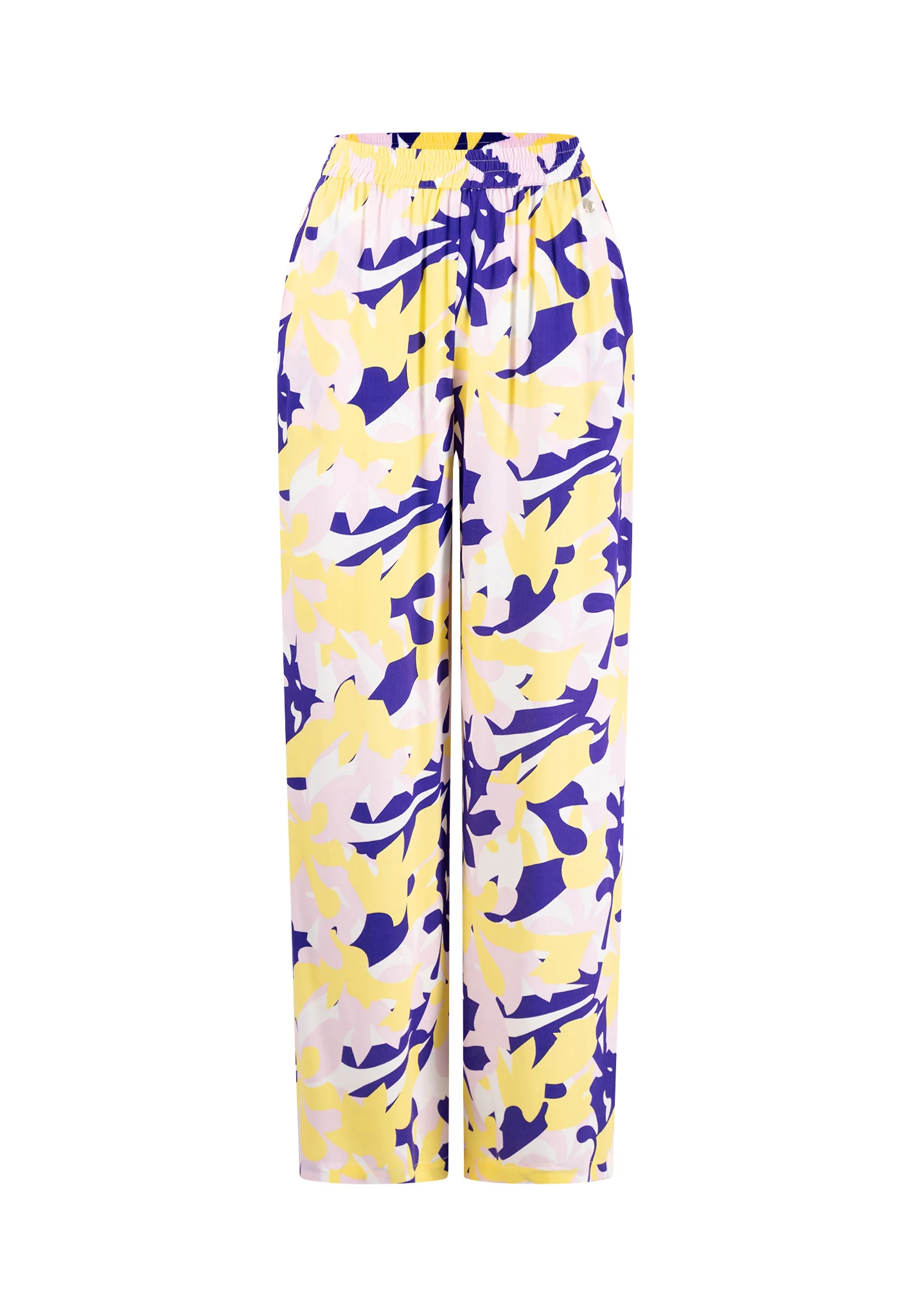 Hose aus Viskose mit floralem Print - Wide-Leg