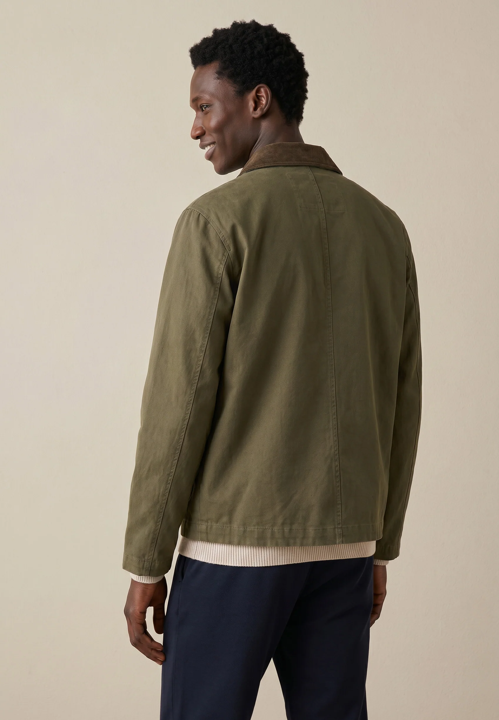 Jacke aus Baumwoll-Stretch in Twill-Qualität im Blouson-Stil - Image 3