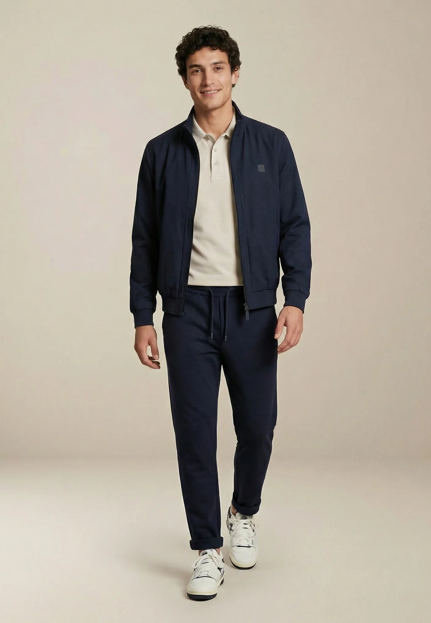 Jacke aus Baumwollmix mit Stehkragen - Image 3