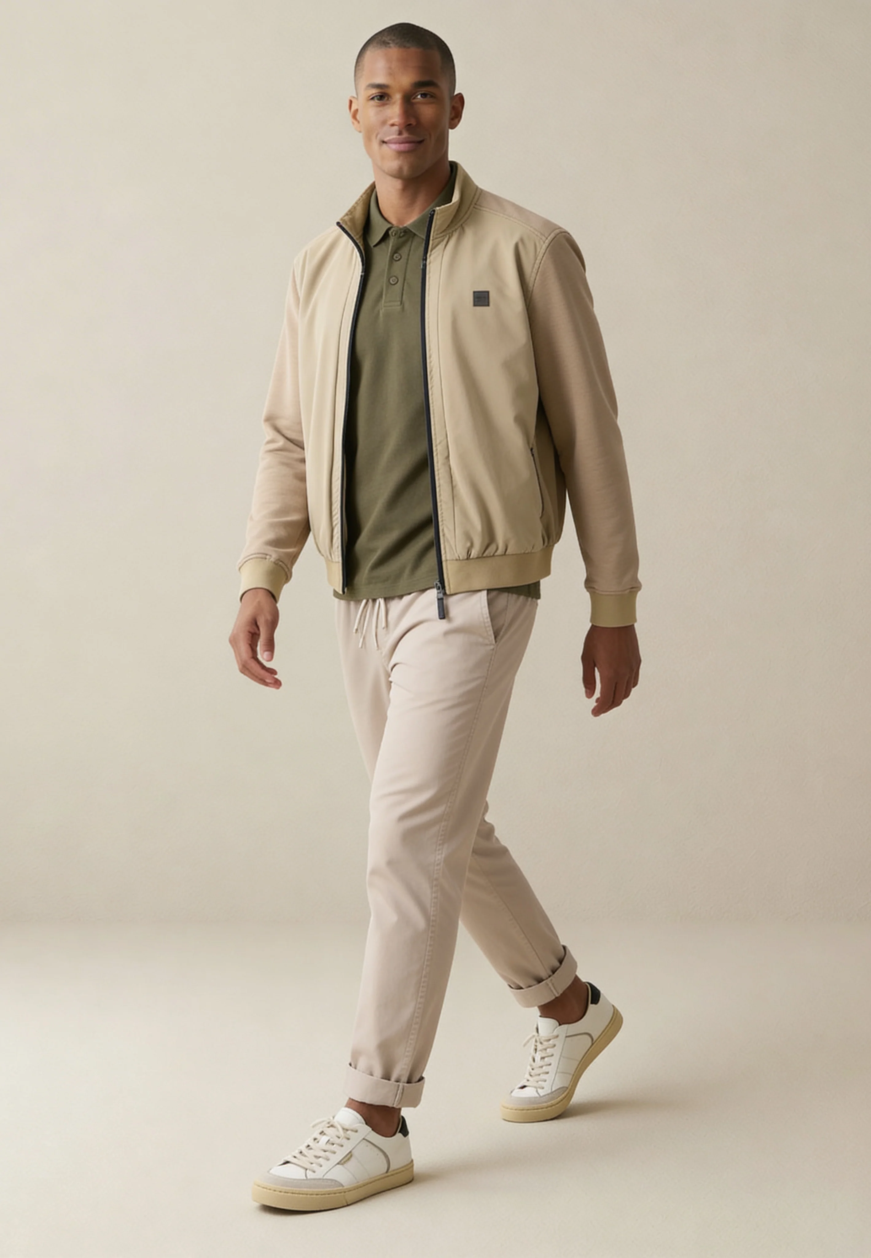 Jacke aus Baumwollmix mit Stehkragen - Image 8