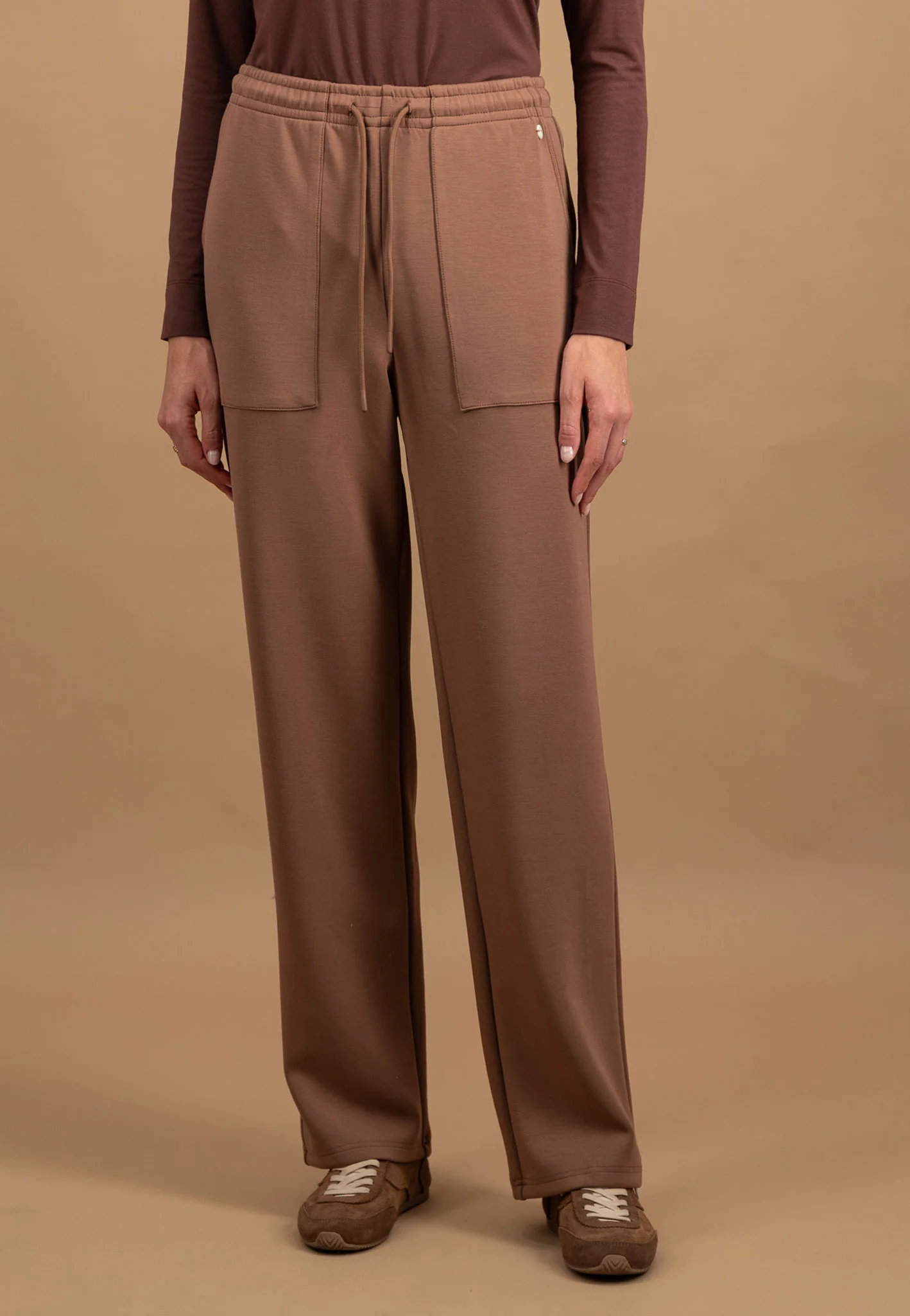 Jerseyhose aus Viskose-Mix mit Tunnelzug - Straight Leg - Image 6