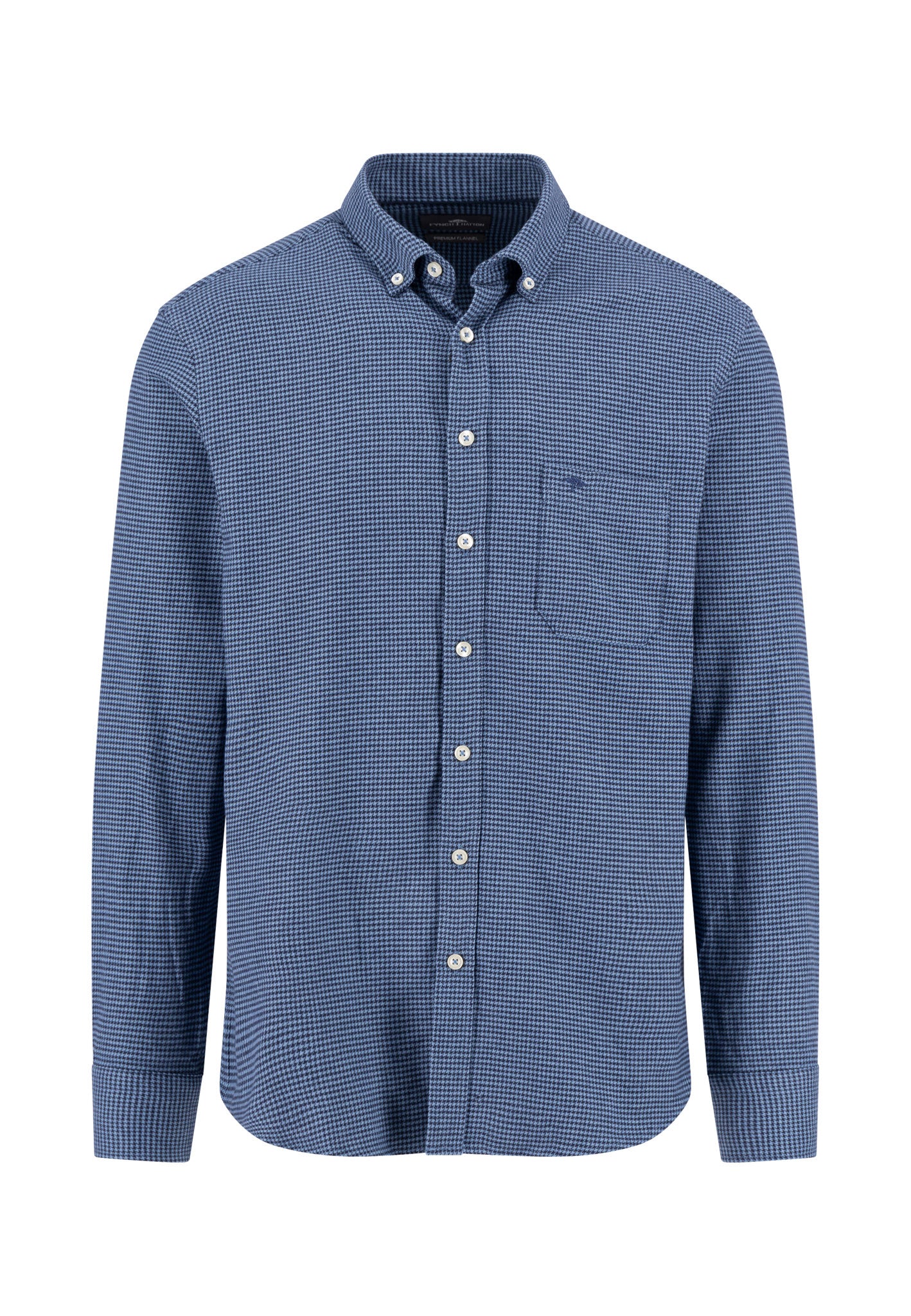 Kariertes Hemd aus Baumwolle mit Button-Down-Kragen