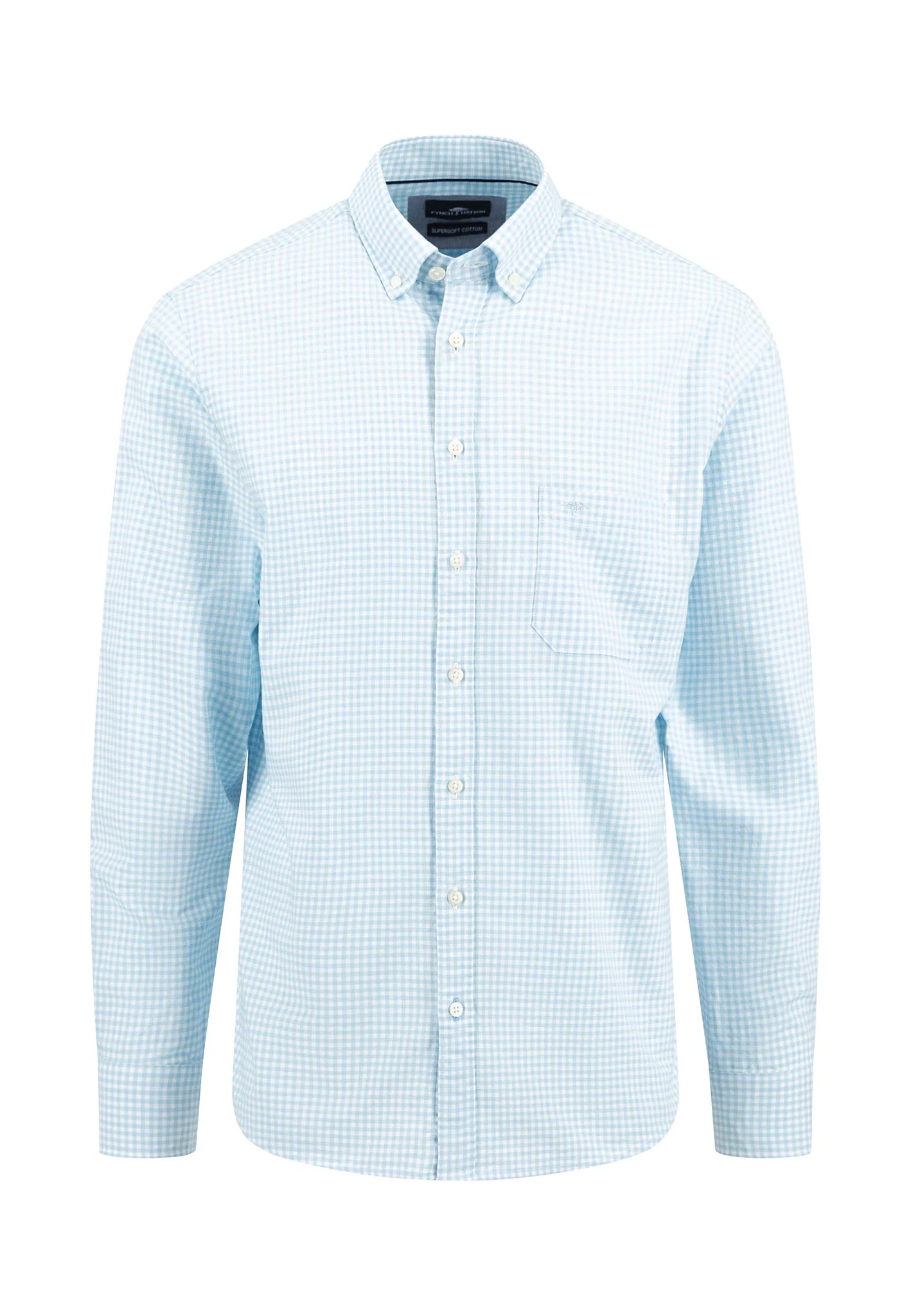 Kariertes Hemd aus Baumwolle mit Button-Down-Kragen - Image 7