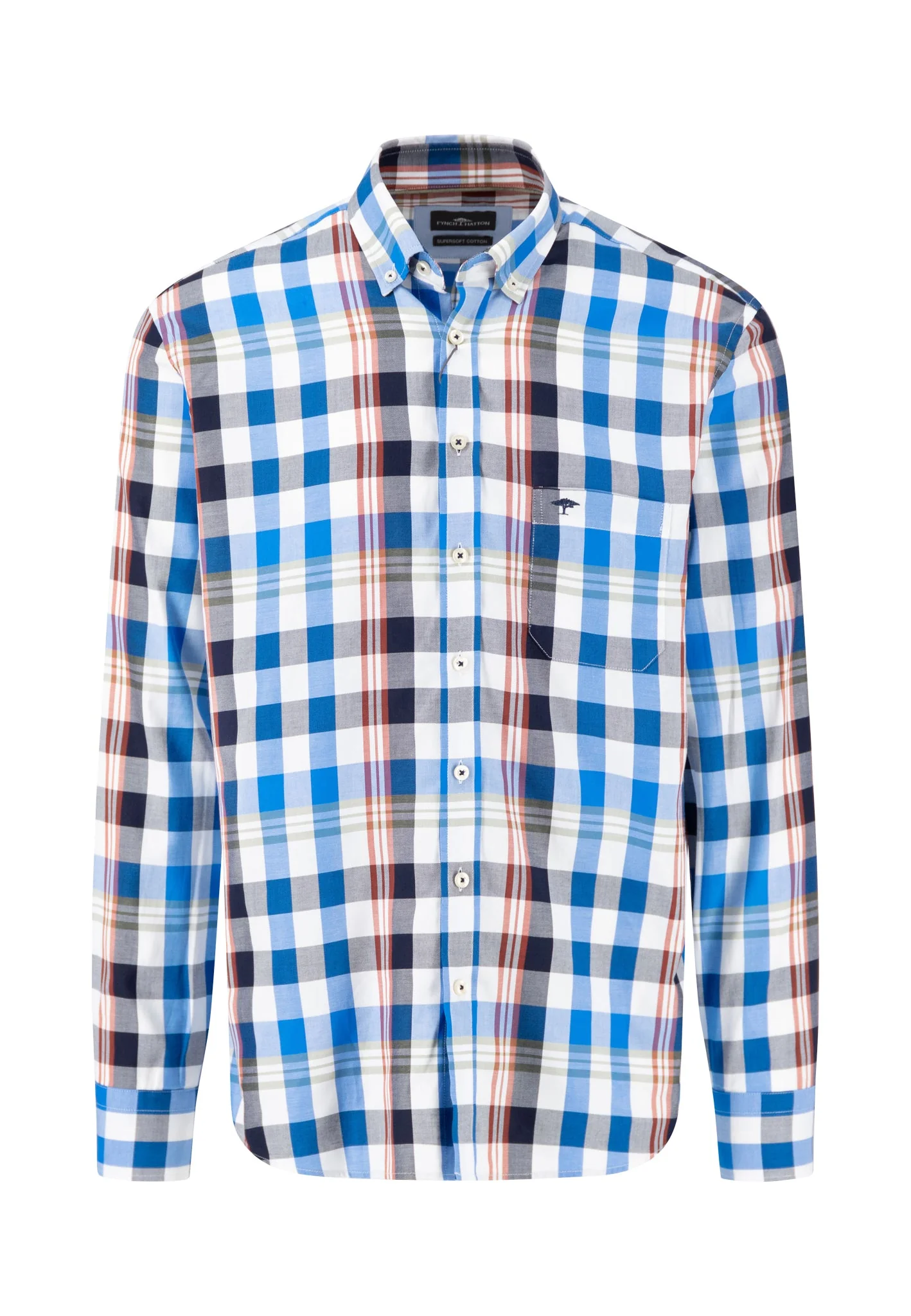 Kariertes Hemd mit Button-Down Kragen - Image 3