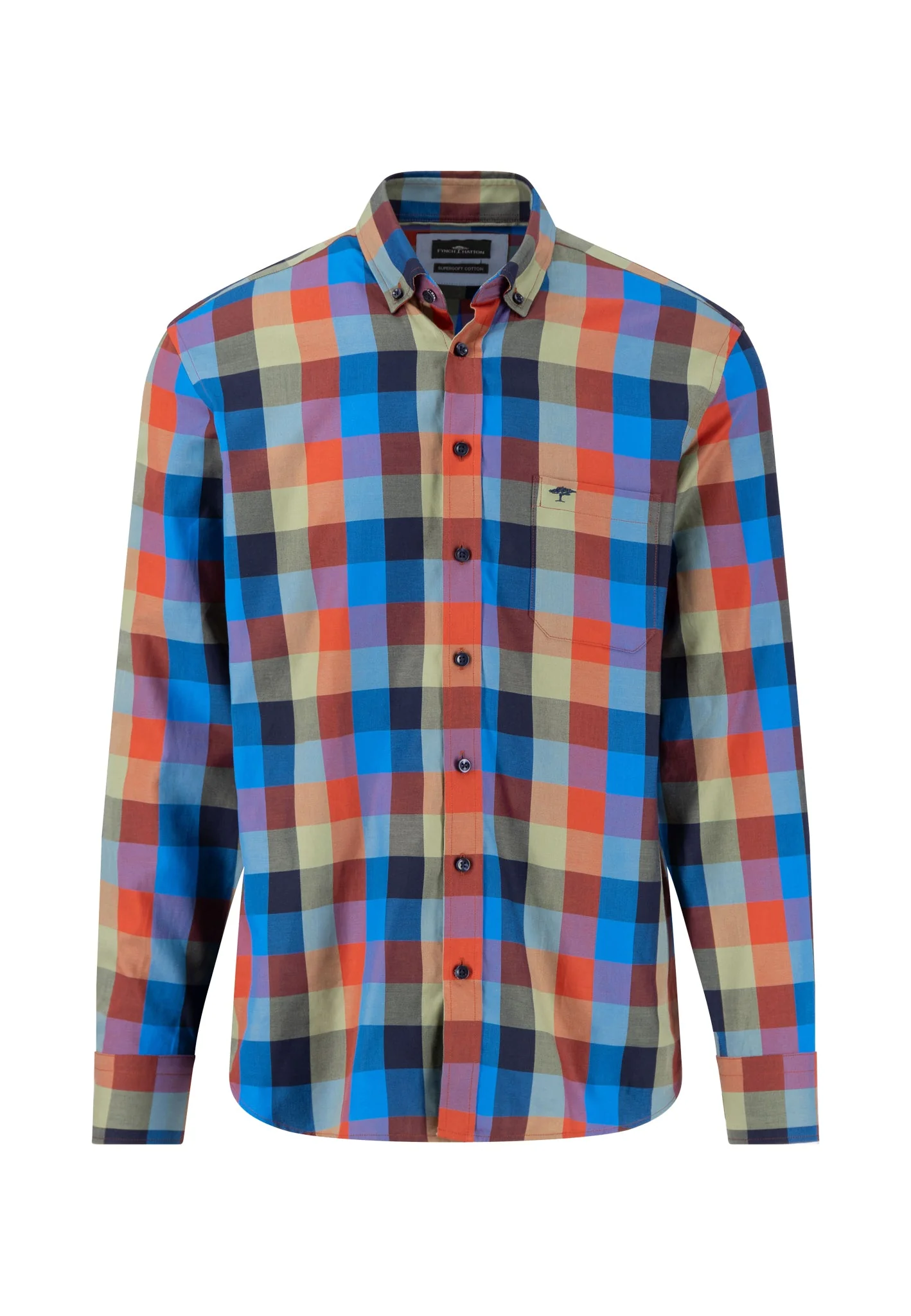 Kariertes Hemd mit Button-Down Kragen - Image 5