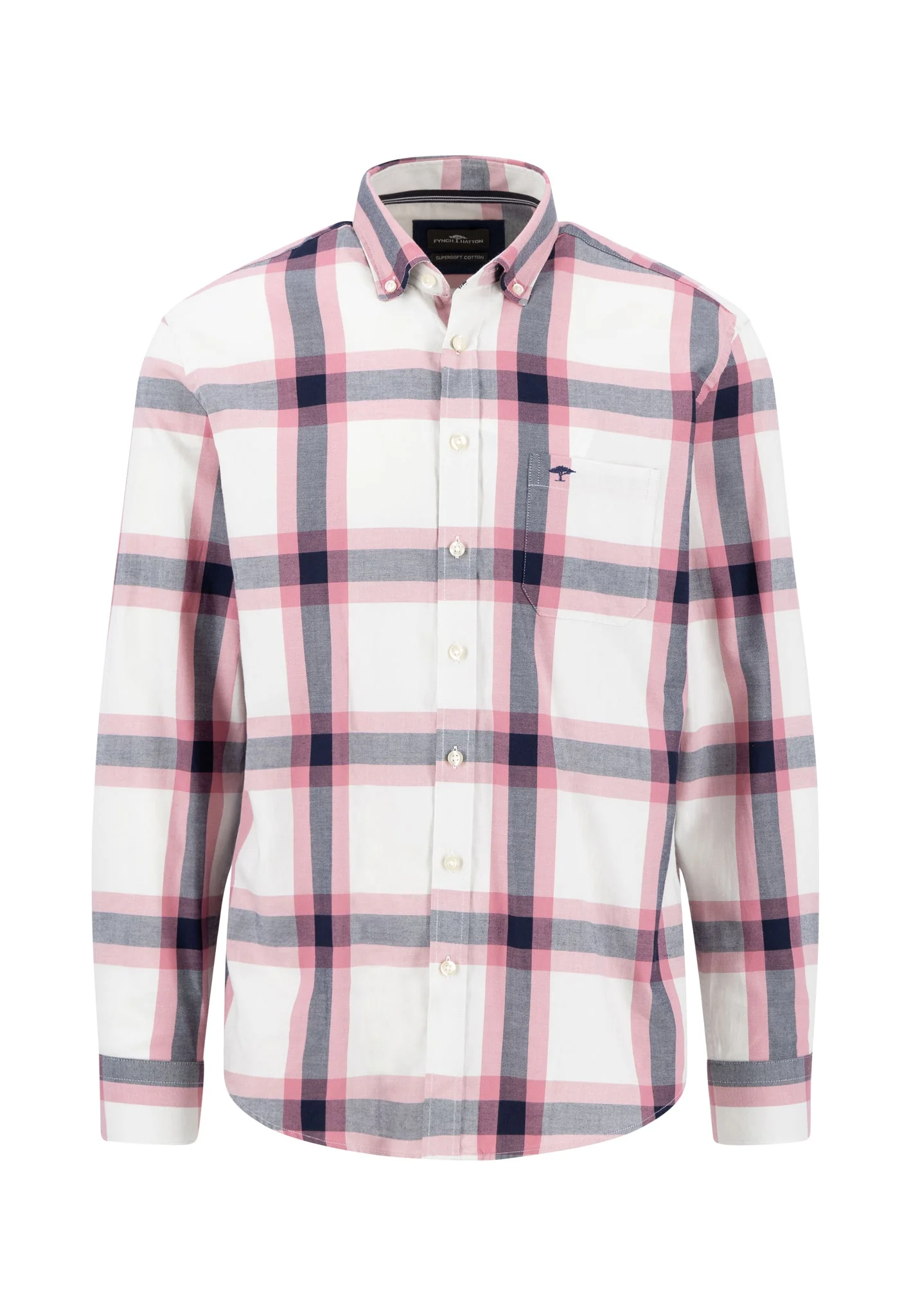 Kariertes Hemd mit Button-Down-Kragen - Image 3