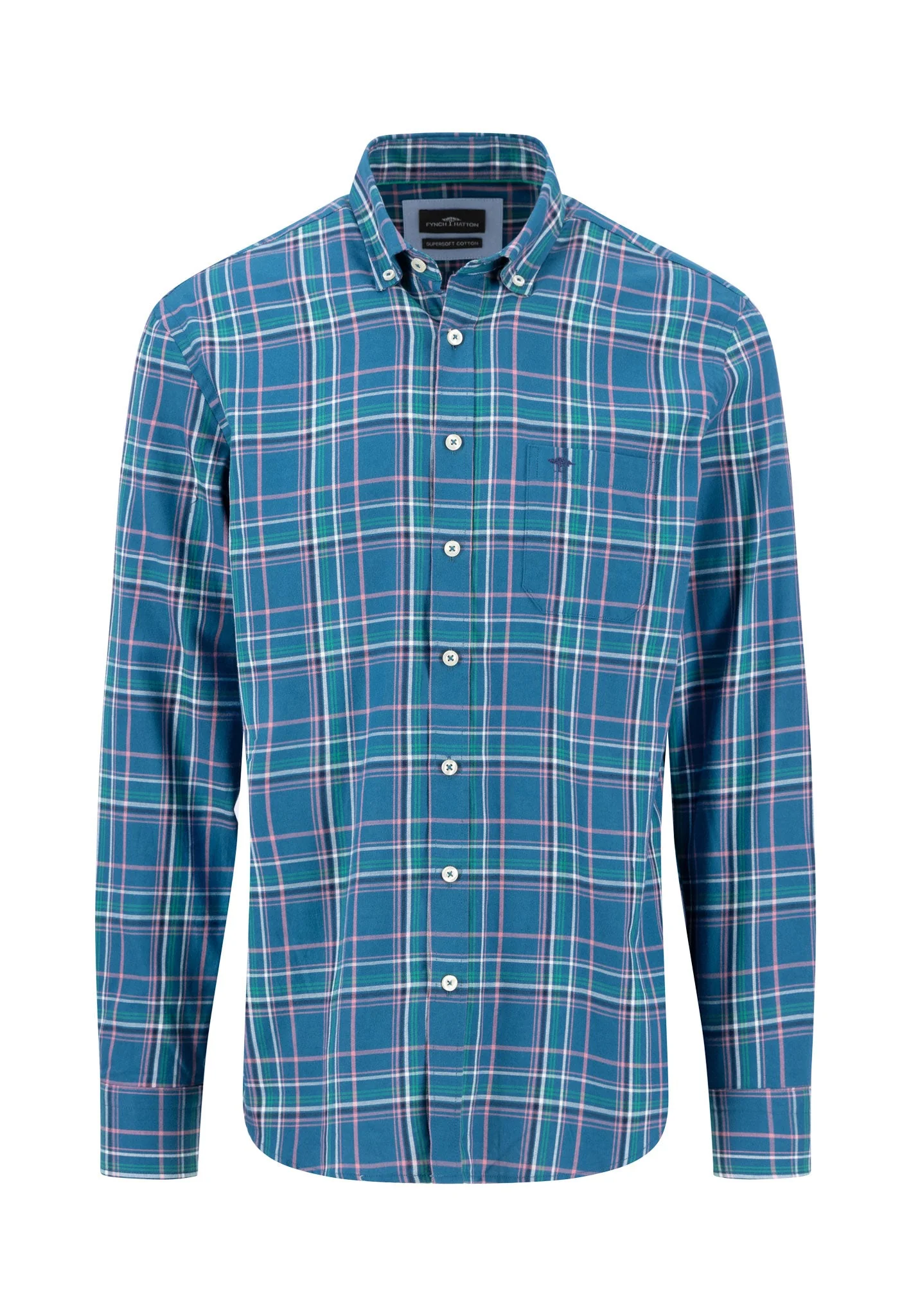 Kariertes Hemd mit Button-Down Kragen - Image 5
