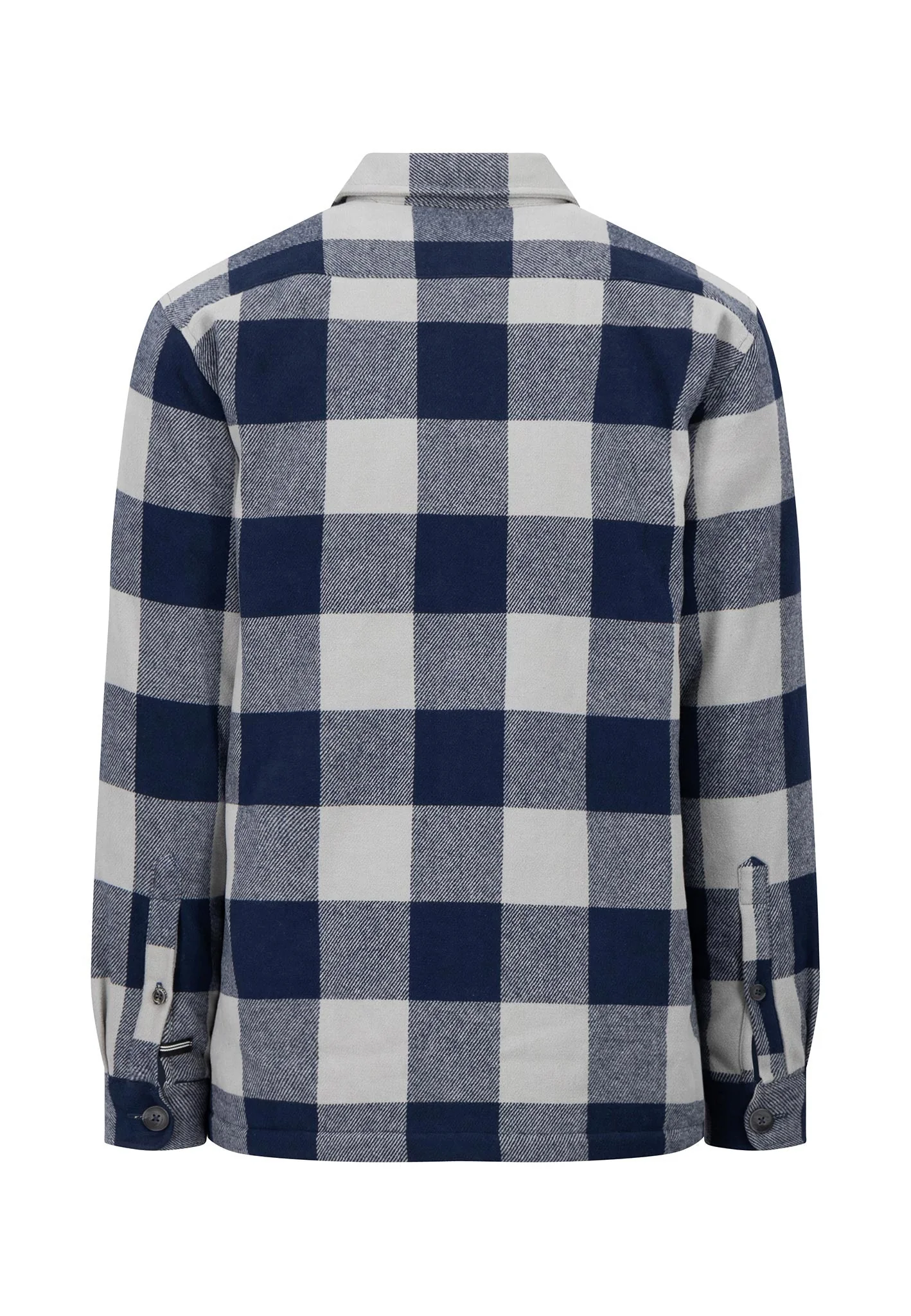 Kariertes Overshirt aus Flanell mit aufgesetzten Taschen - Image 2