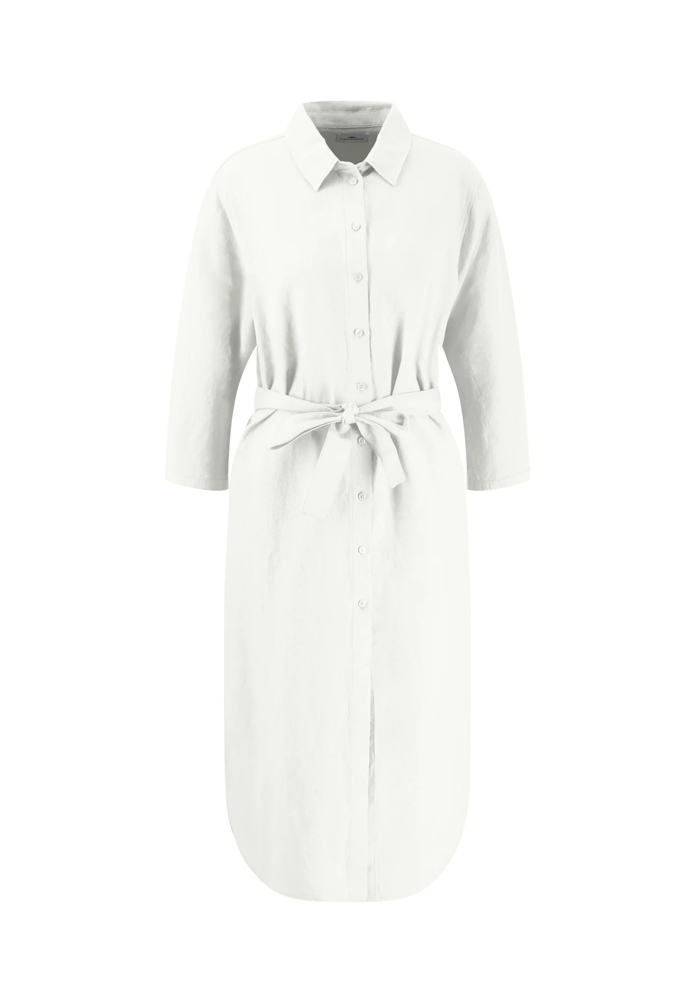 Kleid aus Leinen-Viskose-Mix mit Taillengürtel - Image 7
