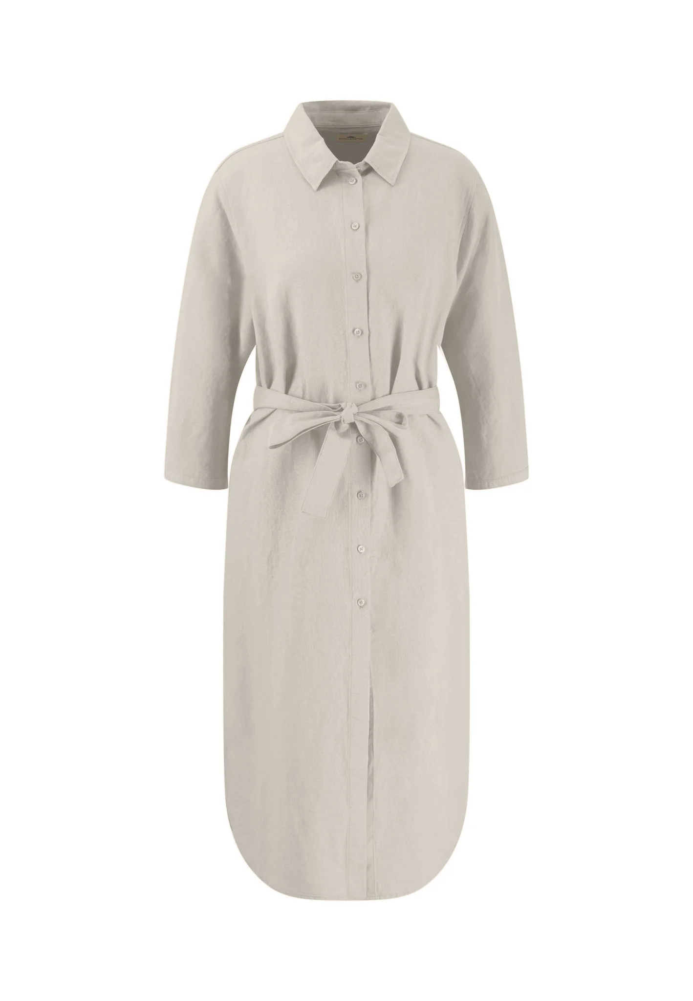 Kleid aus Leinen-Viskose-Mix mit Taillengürtel - Image 9