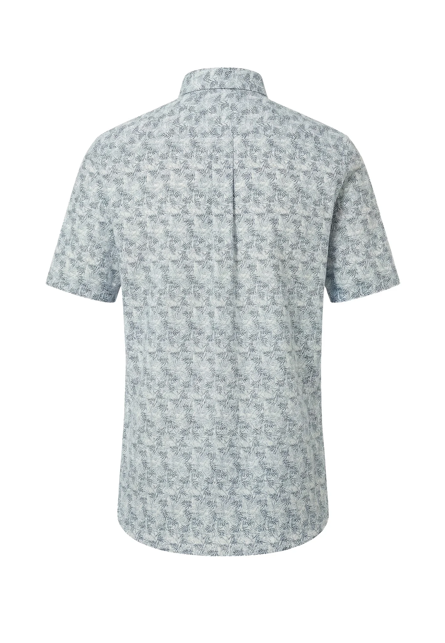 Kurzarmhemd aus Baumwolle mit Allover-Print und Button-Down-Kragen - Image 5