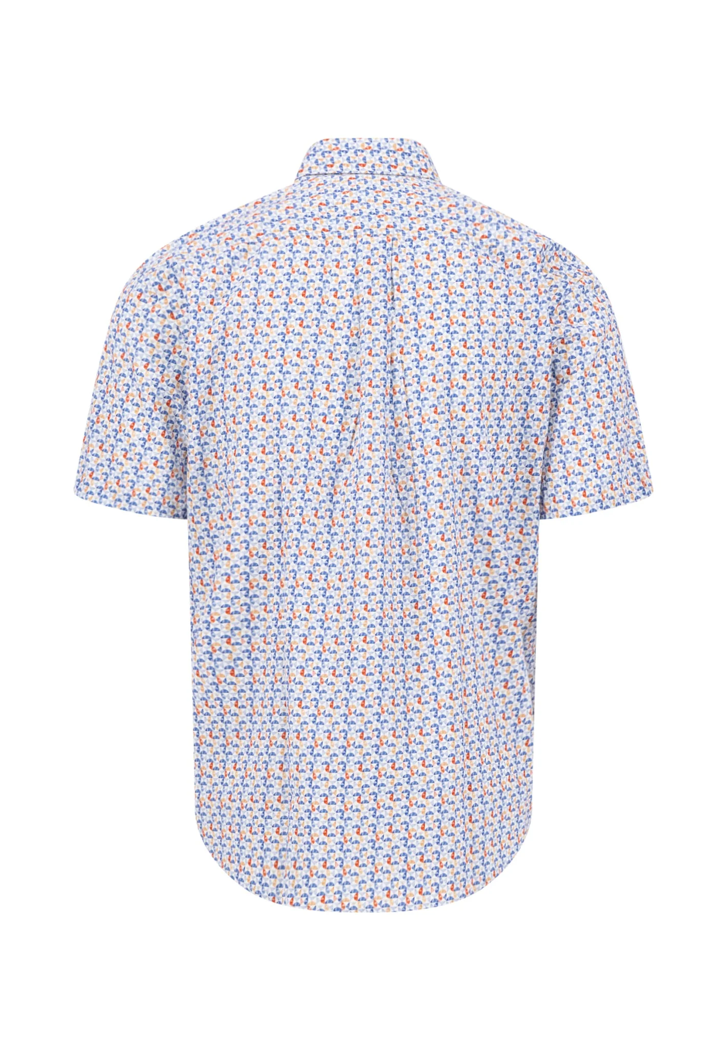 Kurzarmhemd aus Baumwolle mit Allover-Print und Button-Down-Kragen - Image 5