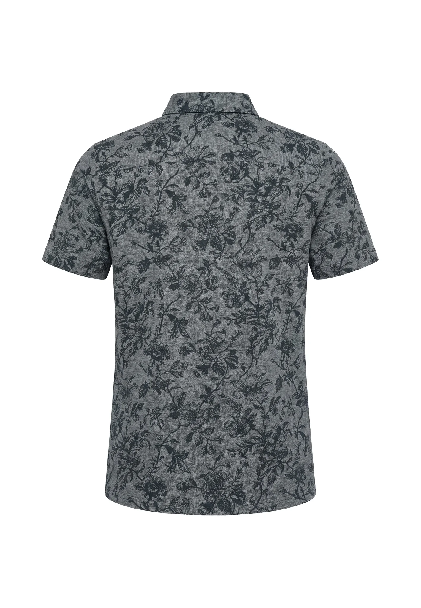 Kurzarmhemd aus Baumwolle mit floralem Allover-Print - Image 5