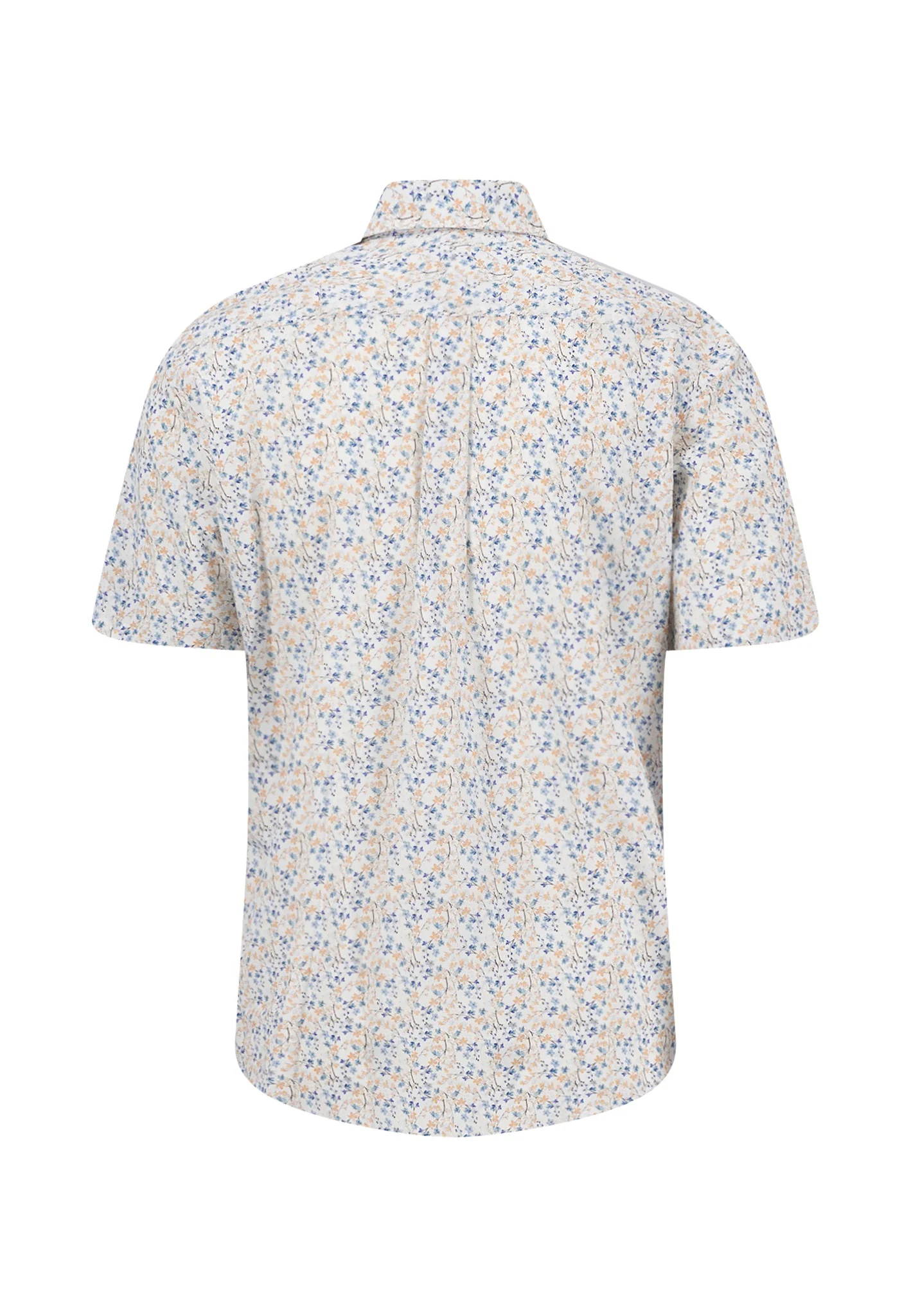 Kurzarmhemd aus Baumwolle mit floralem Allover-Print und Button-Down-Kragen - Image 5