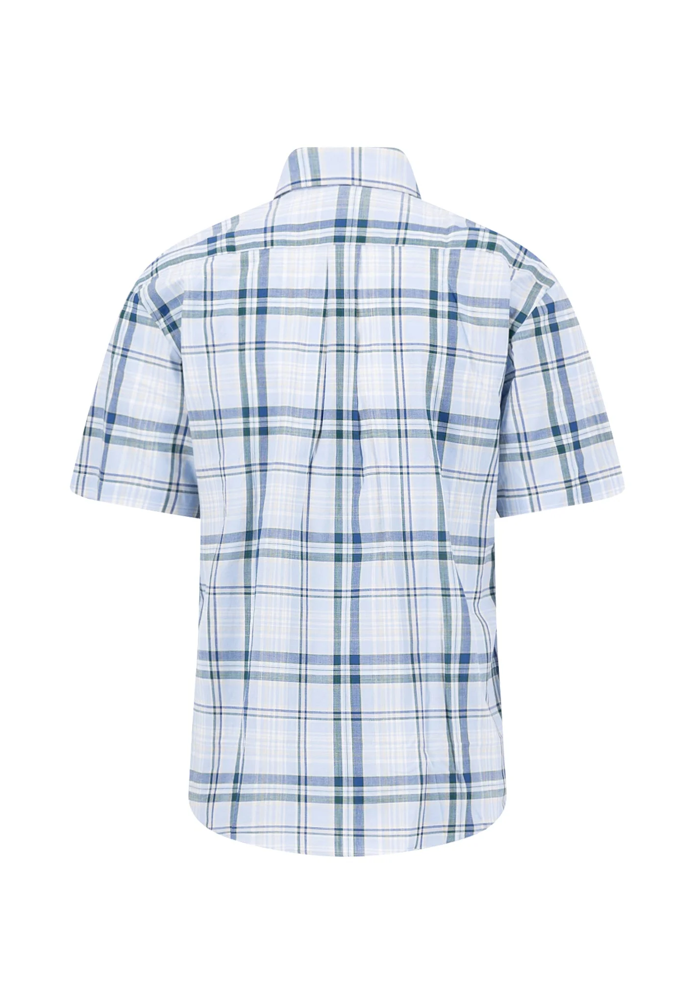 Kurzarmhemd aus Baumwolle mit Karomuster und Button-Down-Kragen - Image 5