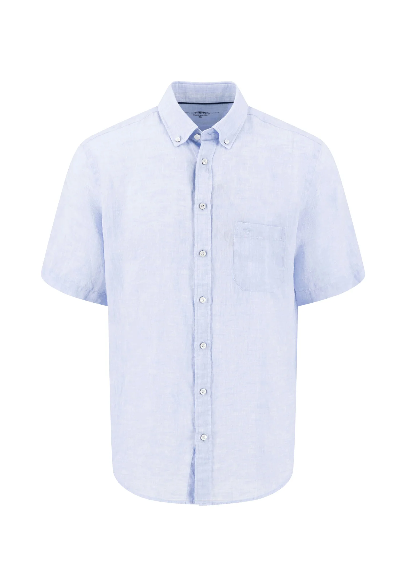 Kurzarmhemd aus Leinen mit Brusttasche und Button-Down-Kragen - Image 24
