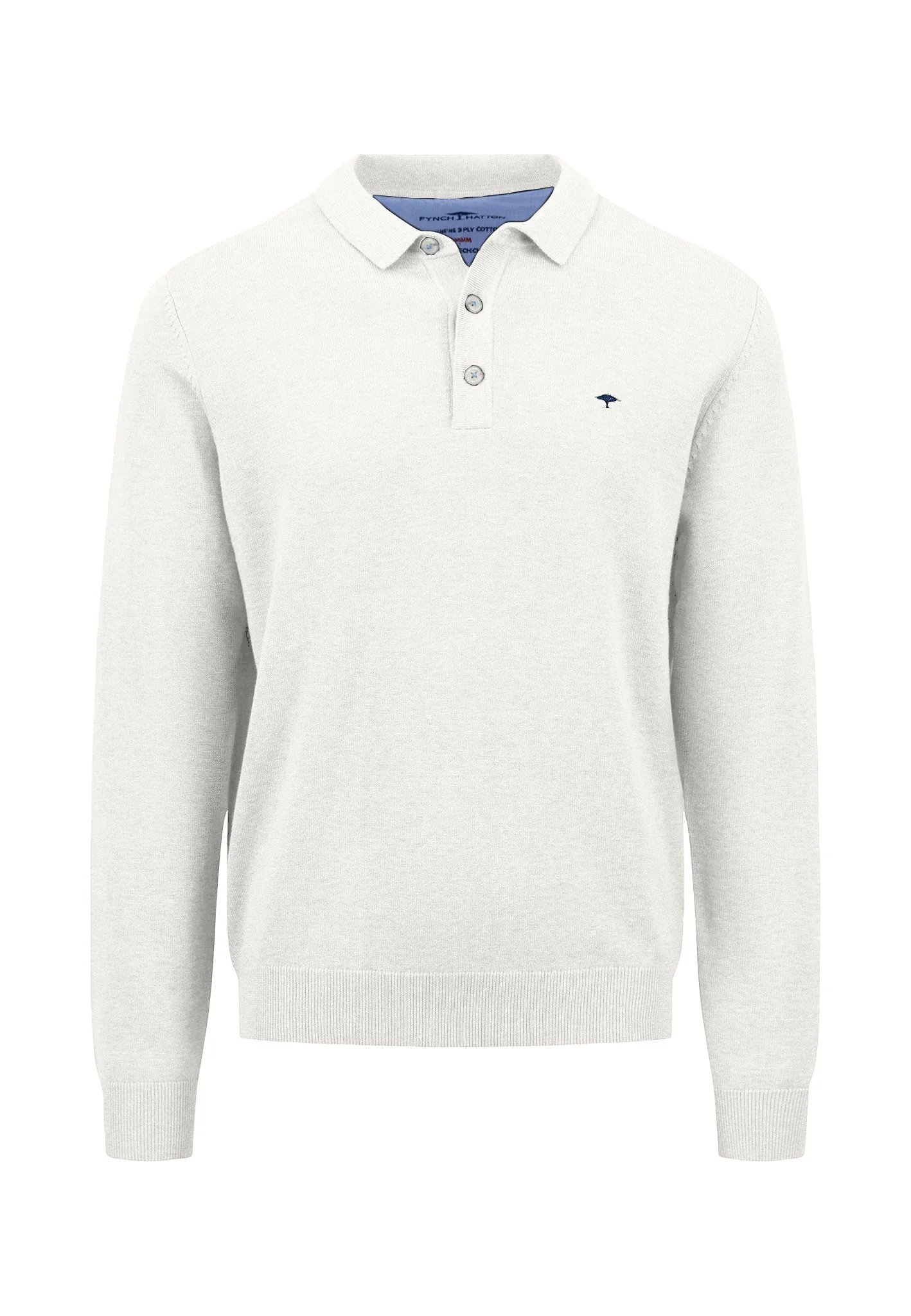 Langarm-Poloshirt aus Baumwolle mit Knopfleiste und Kragen - Image 9