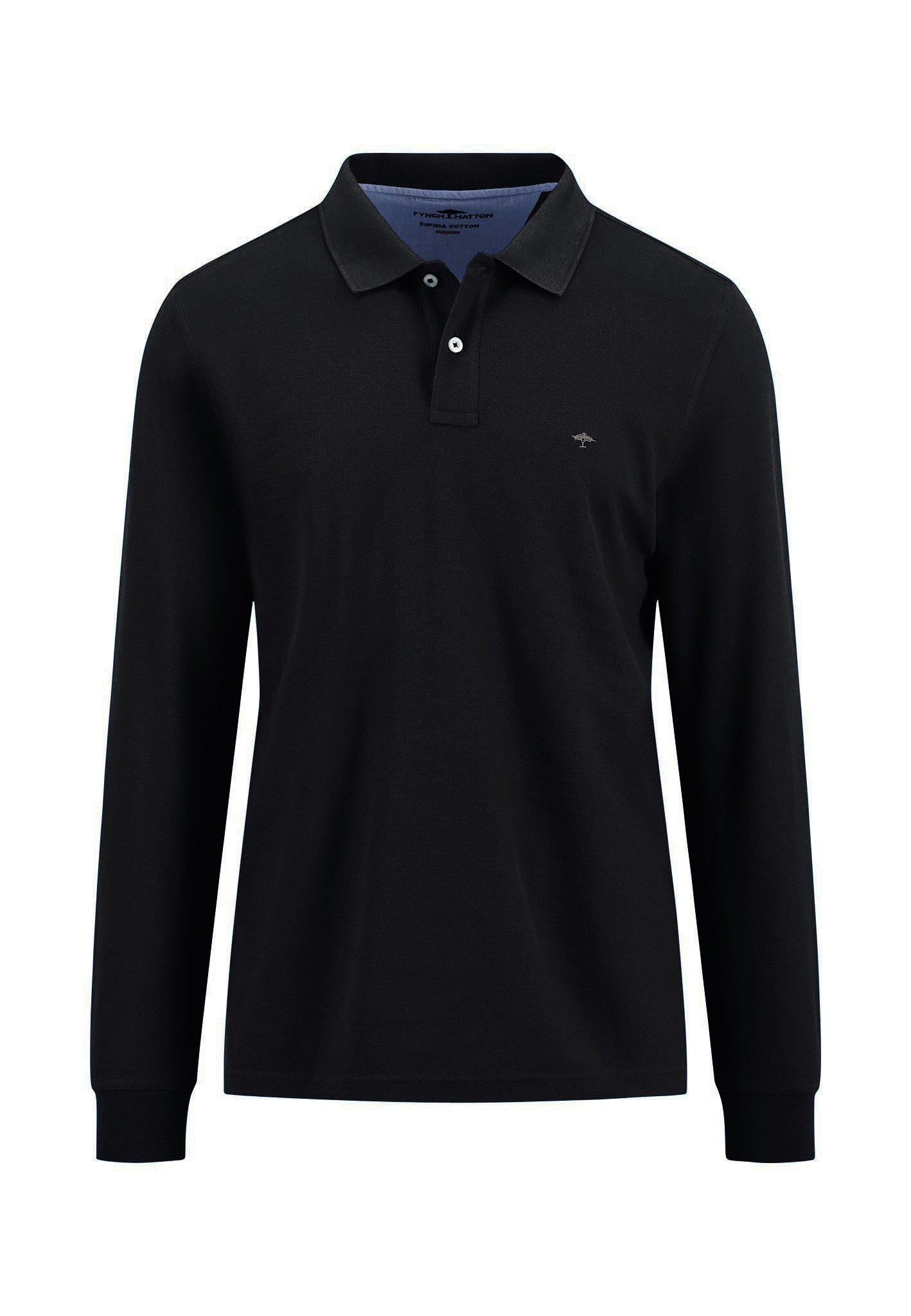 Langarm-Poloshirt aus Baumwolle mit Struktur - Image 6
