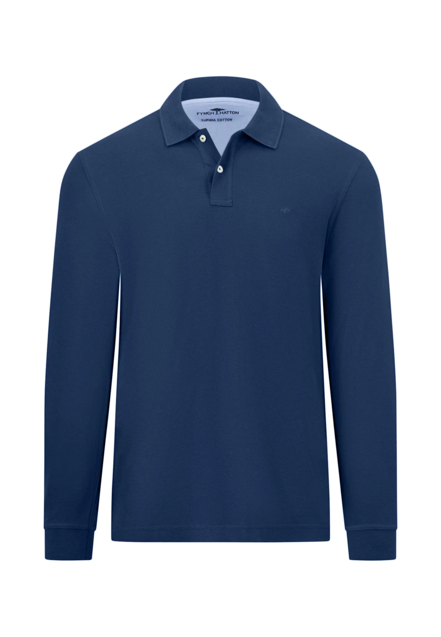 Langarm Poloshirt aus reiner Baumwolle mit Polokragen - Image 13