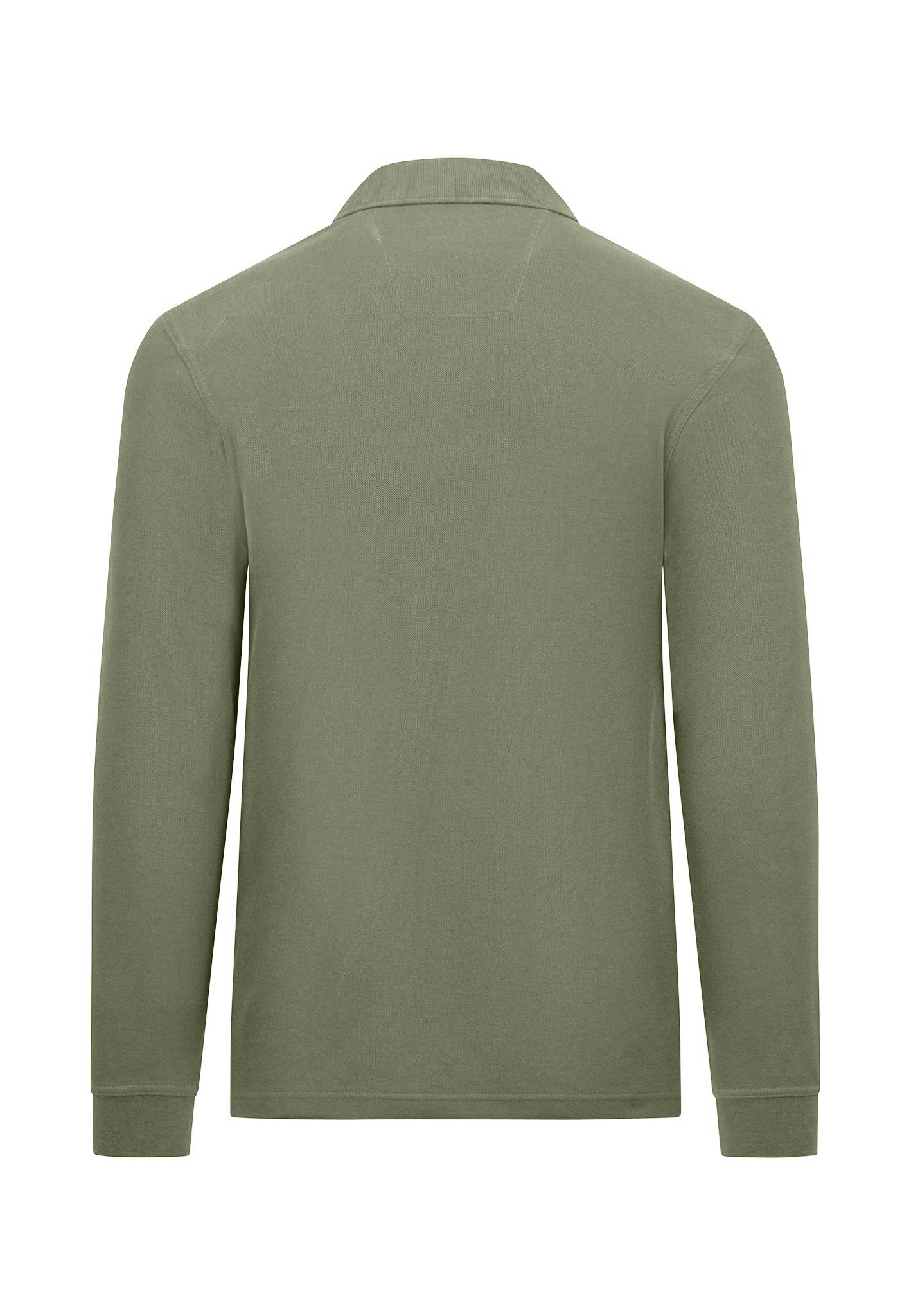 Langarm Poloshirt aus reiner Baumwolle mit Polokragen - Image 16