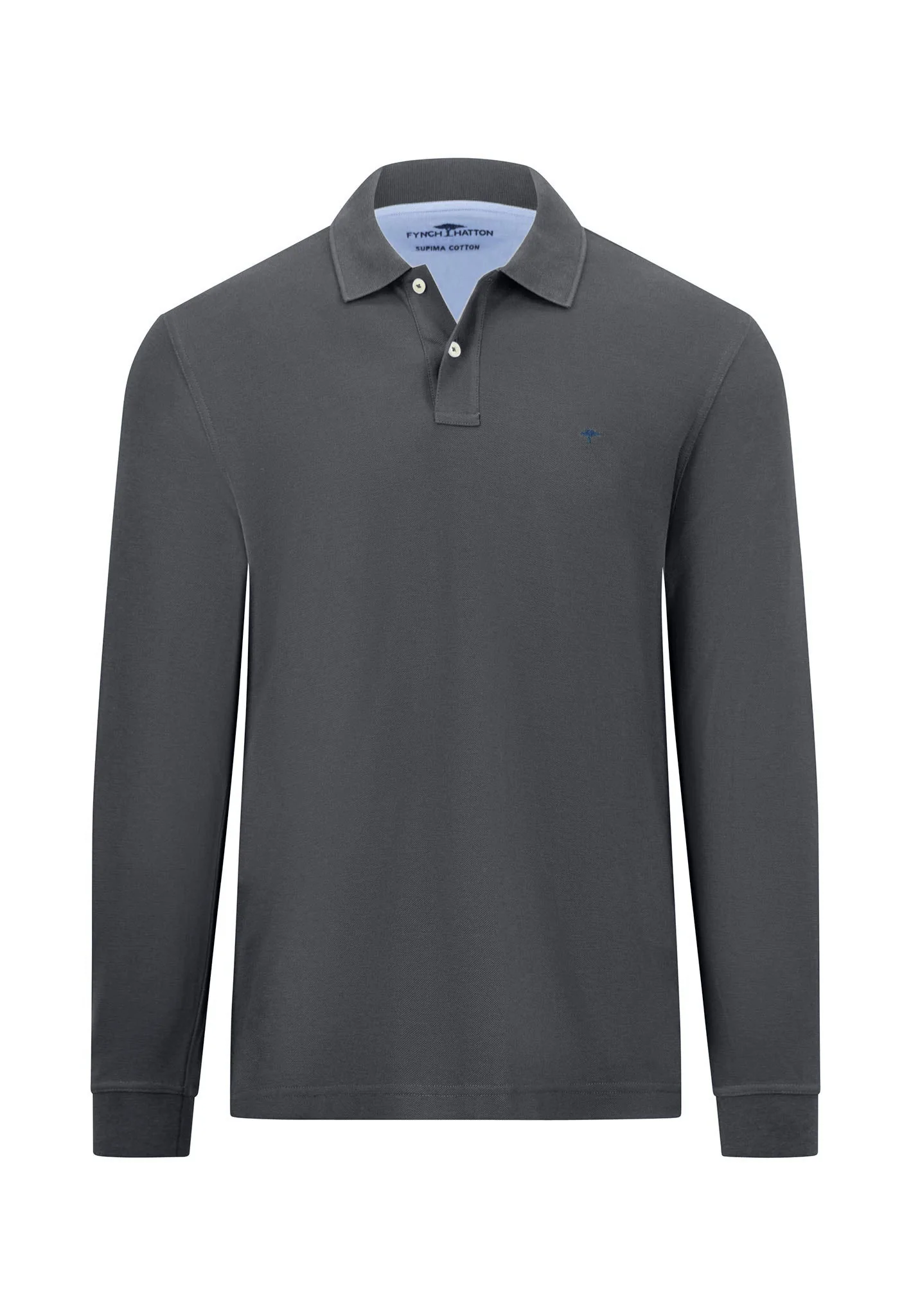 Langarm Poloshirt aus reiner Baumwolle mit Polokragen - Image 3