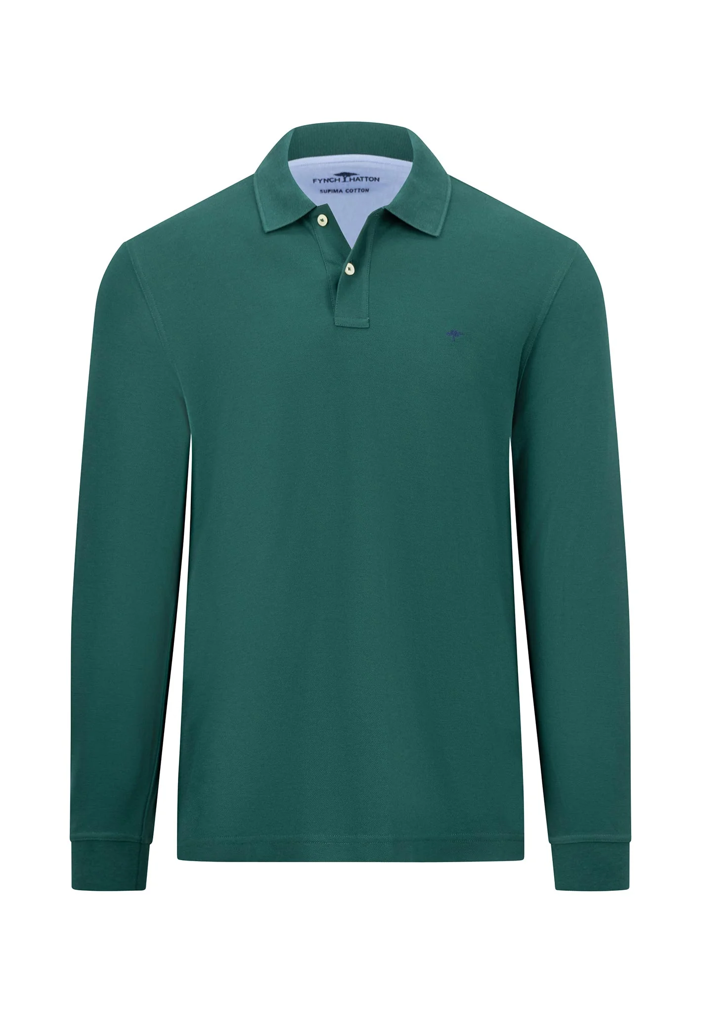 Langarm Poloshirt aus reiner Baumwolle mit Polokragen - Image 5