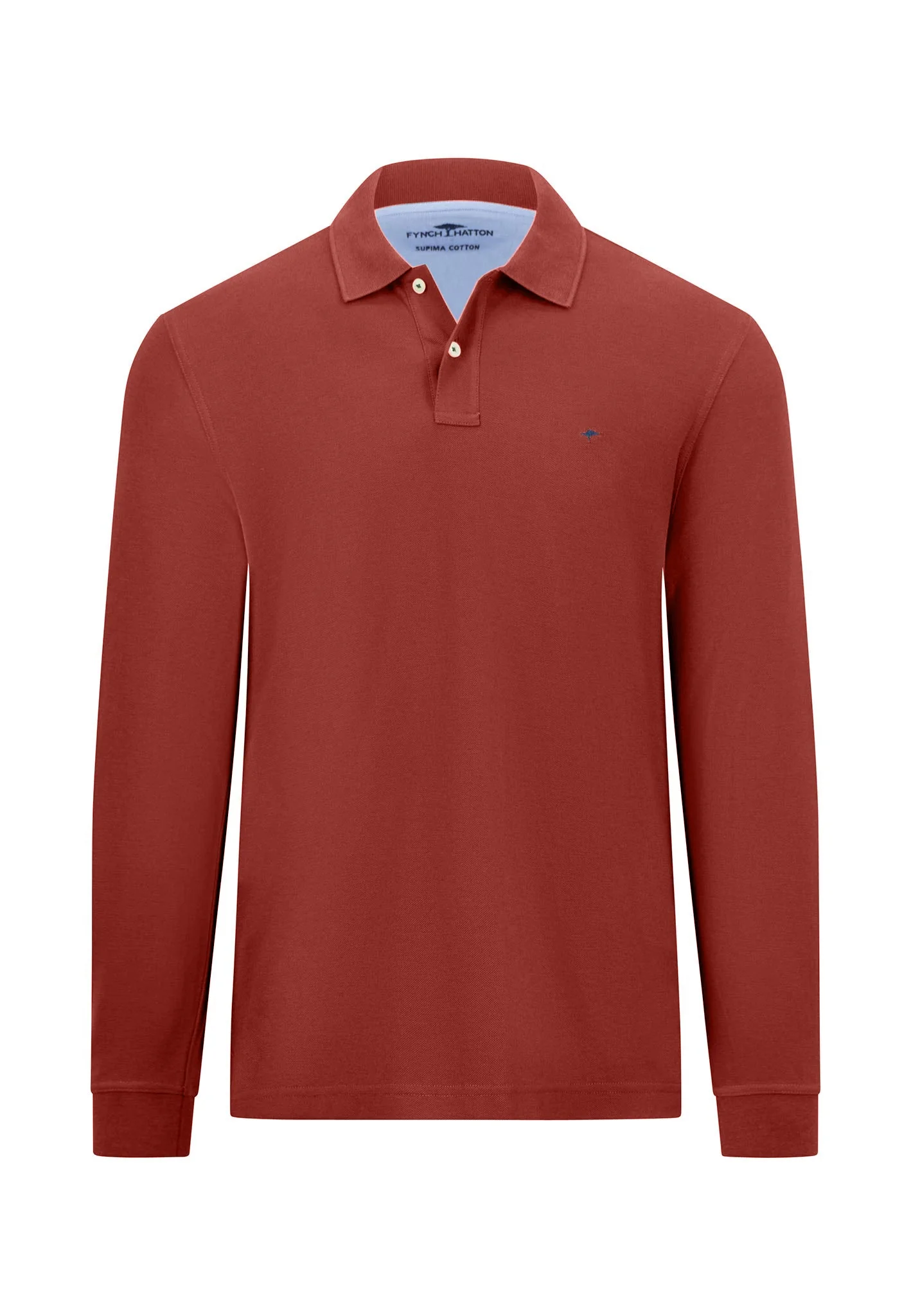 Langarm Poloshirt aus reiner Baumwolle mit Polokragen - Image 7